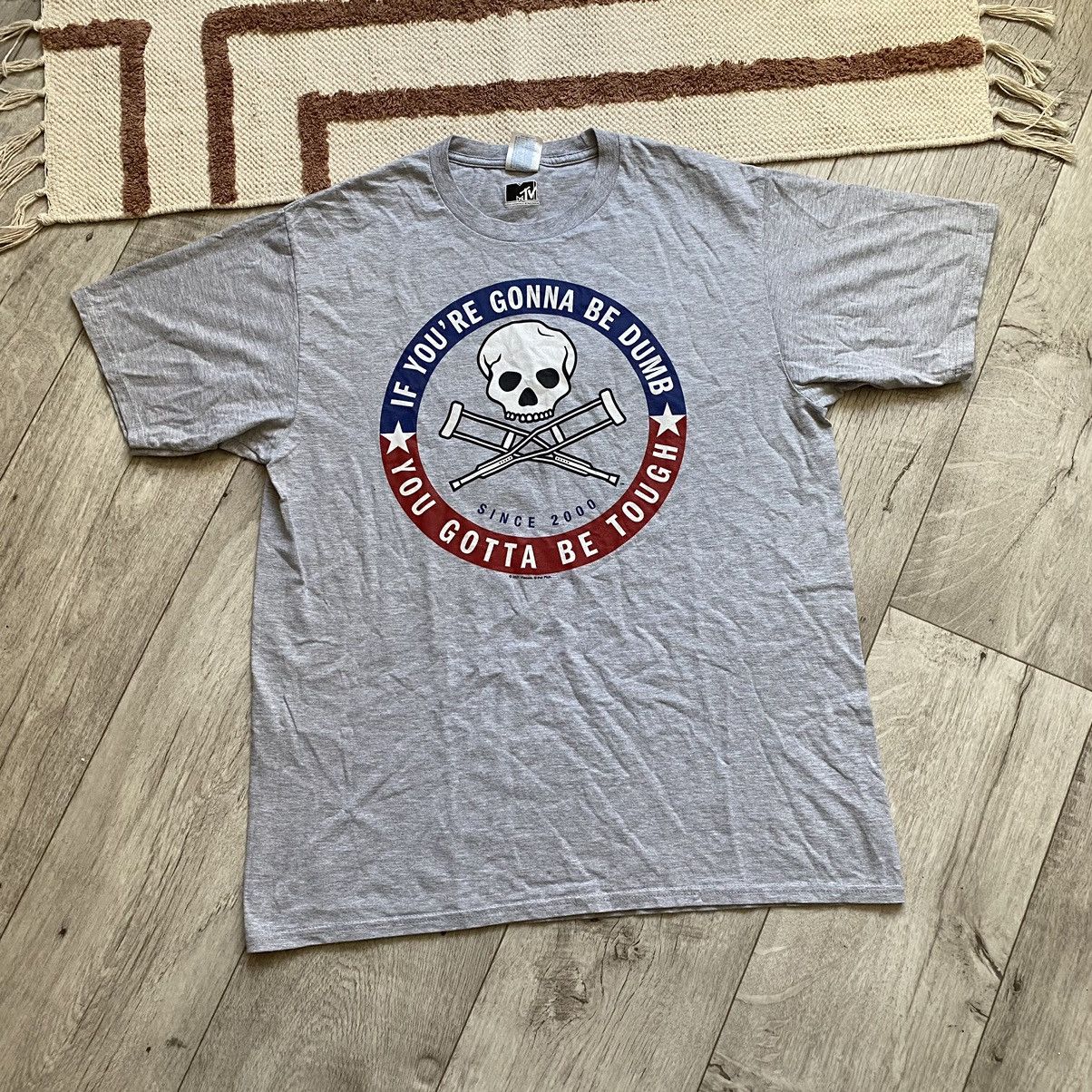 Band Tees JACKASS Y2K MTV BIG LOGO T SHIRT Size US L / EU 52-54 / 3 - 1 Thumbnail