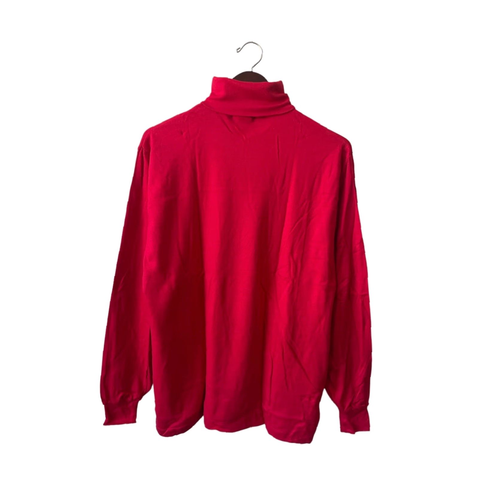 Russell Athletic VINTAGE Russell Athletic Turtleneck Shirt Mens L Red 90s USA Made NOS NWT Cotton Long Sleeve Sweatshirt Size US L / EU 52-54 / 3 - 7 Thumbnail