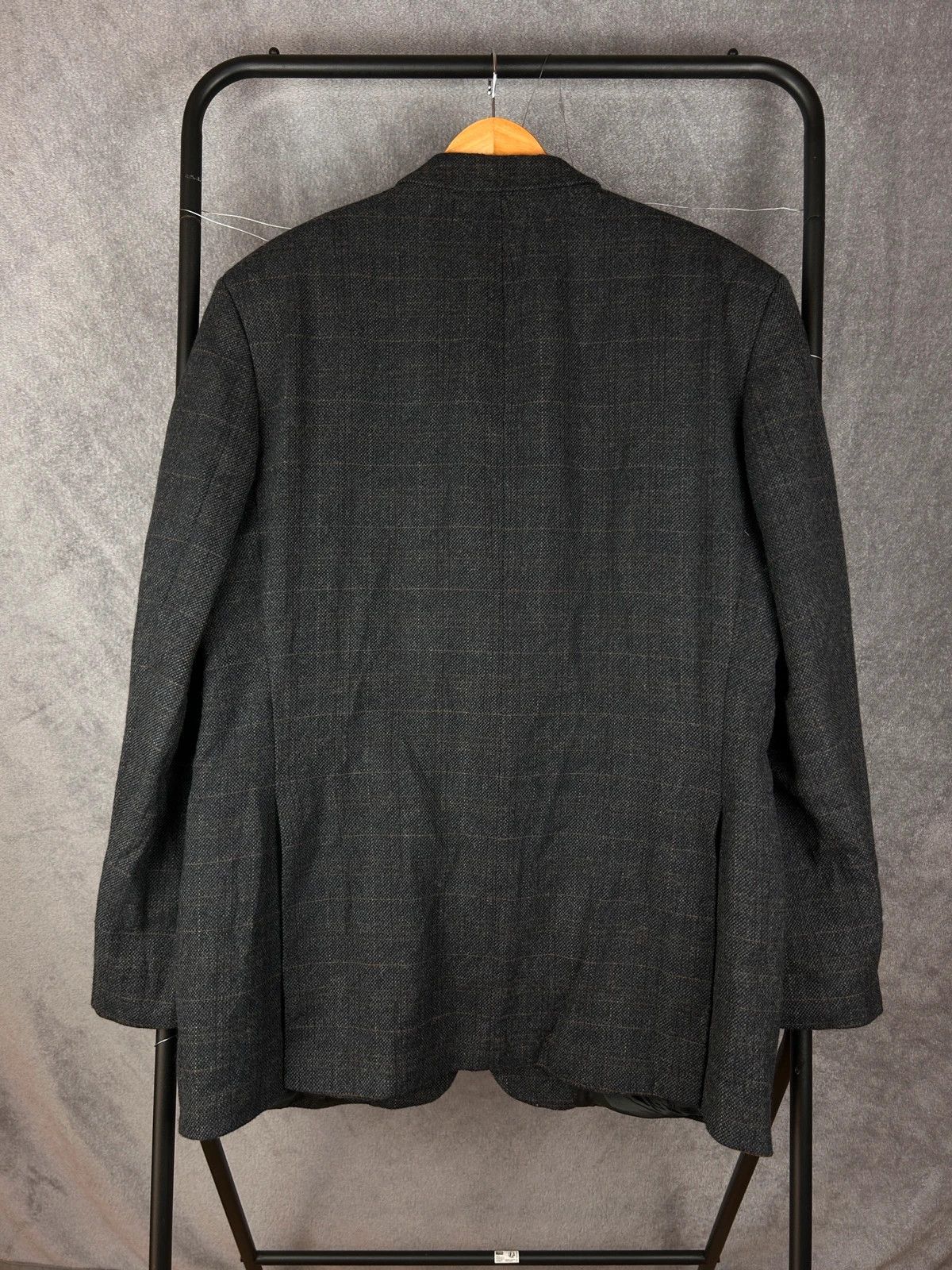 Designer × Yves Saint Laurent Yves Saint Laurent Woolen blazer dark grey high end YSL Size 52L - 2 Thumbnail