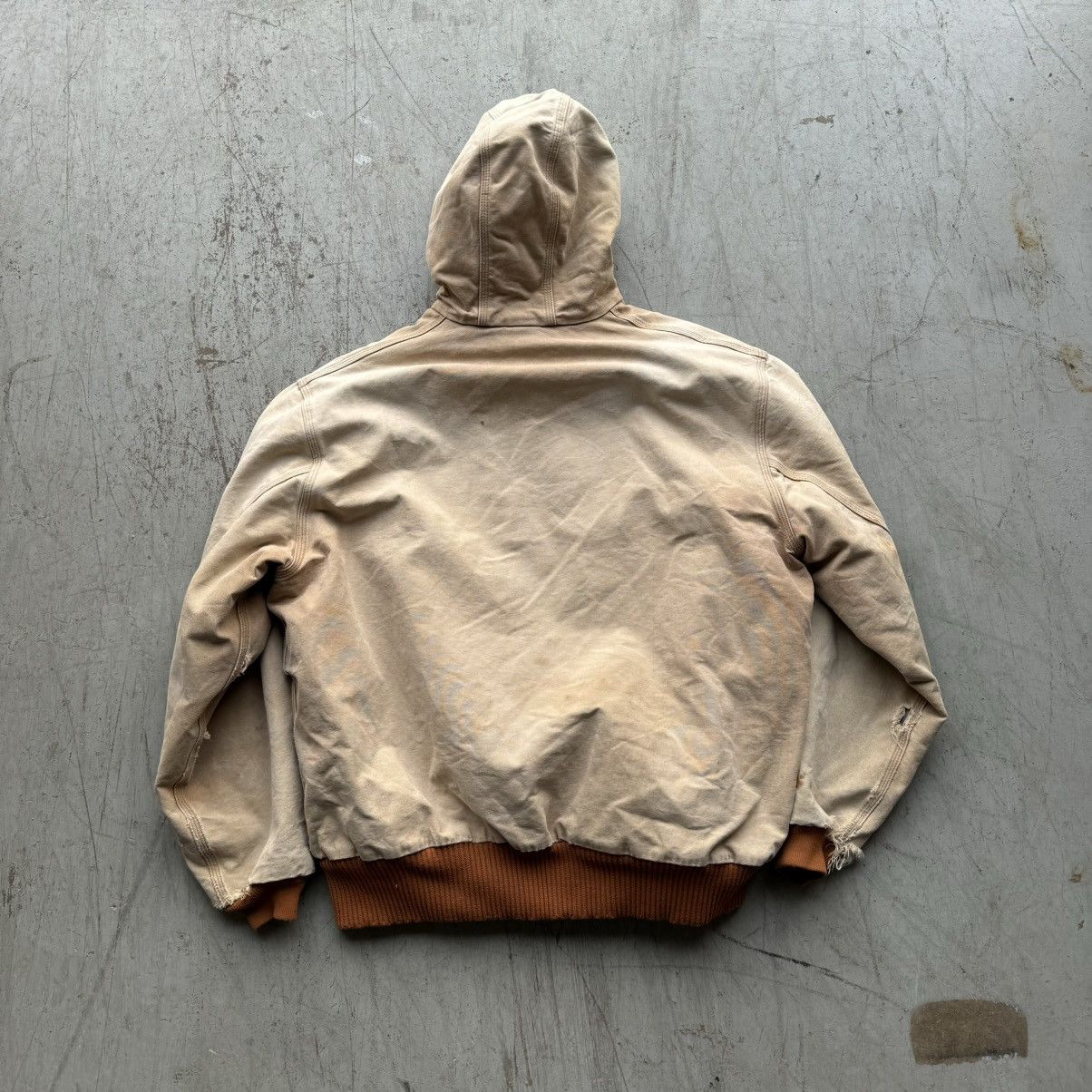 Carhartt × Vintage Carhartt 90’s Vintage J130 Jacket Tan Faded Hooded Sz XXL Size US XXL / EU 58 / 5 - 5 Thumbnail