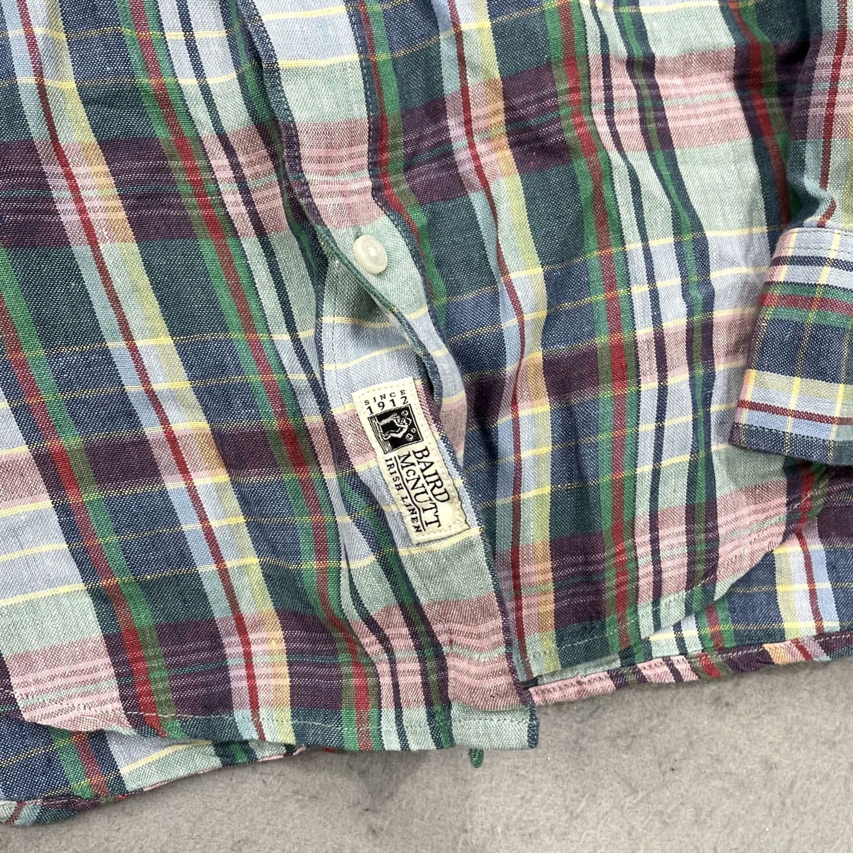 J.Crew J.CREW Shirt Mens Small Colorful 100% Irish Linen Baird McNutt Classic Button Size US S / EU 44-46 / 1 - 4 Thumbnail