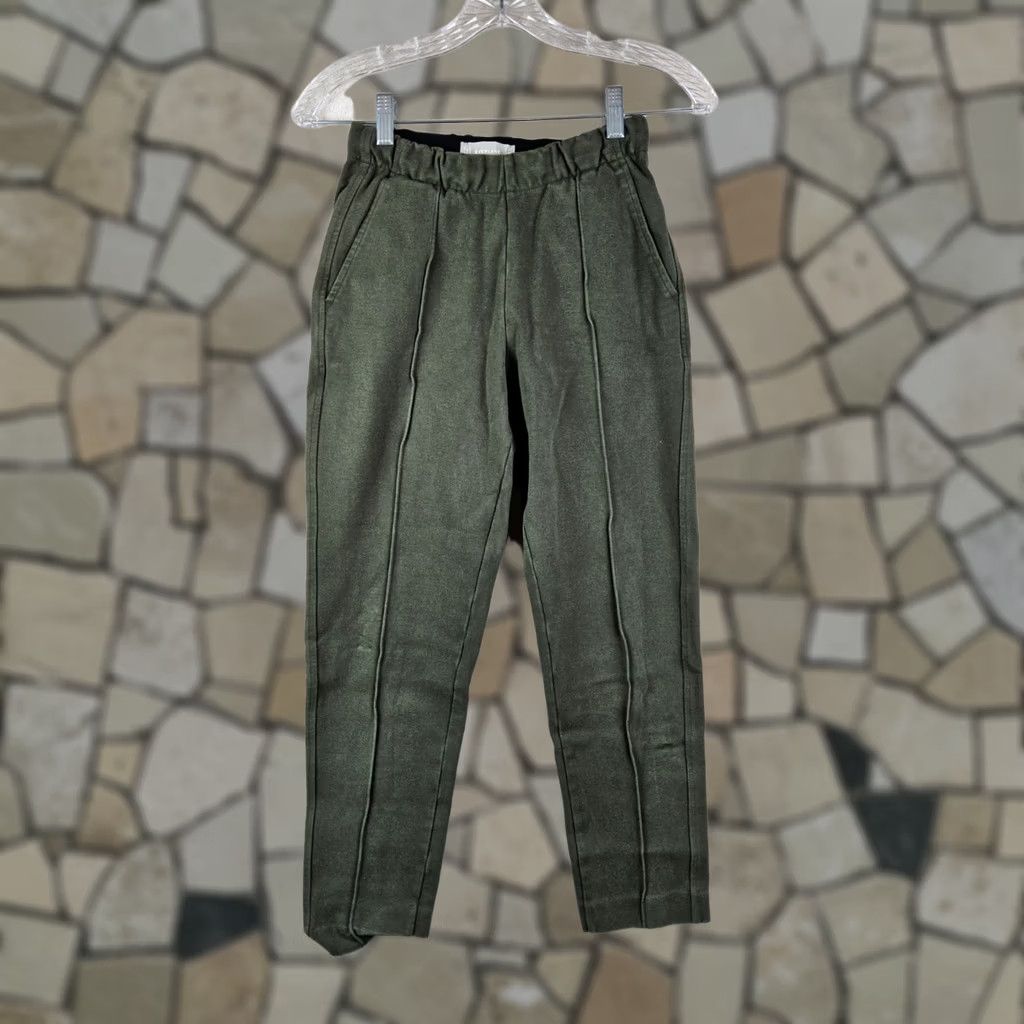 Everlane Everlane Pants Womens 2XS Green Women Knit Stretch Permanent Pleat Pull Black Size XXS Size 24" / US 00 / IT 34 - 1 Thumbnail
