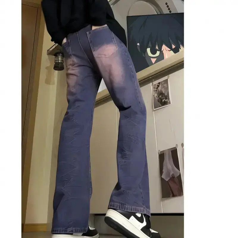 Japanese Brand Retro loose straight leg wide leg jeans Size US 30 / EU 46 - 3 Thumbnail