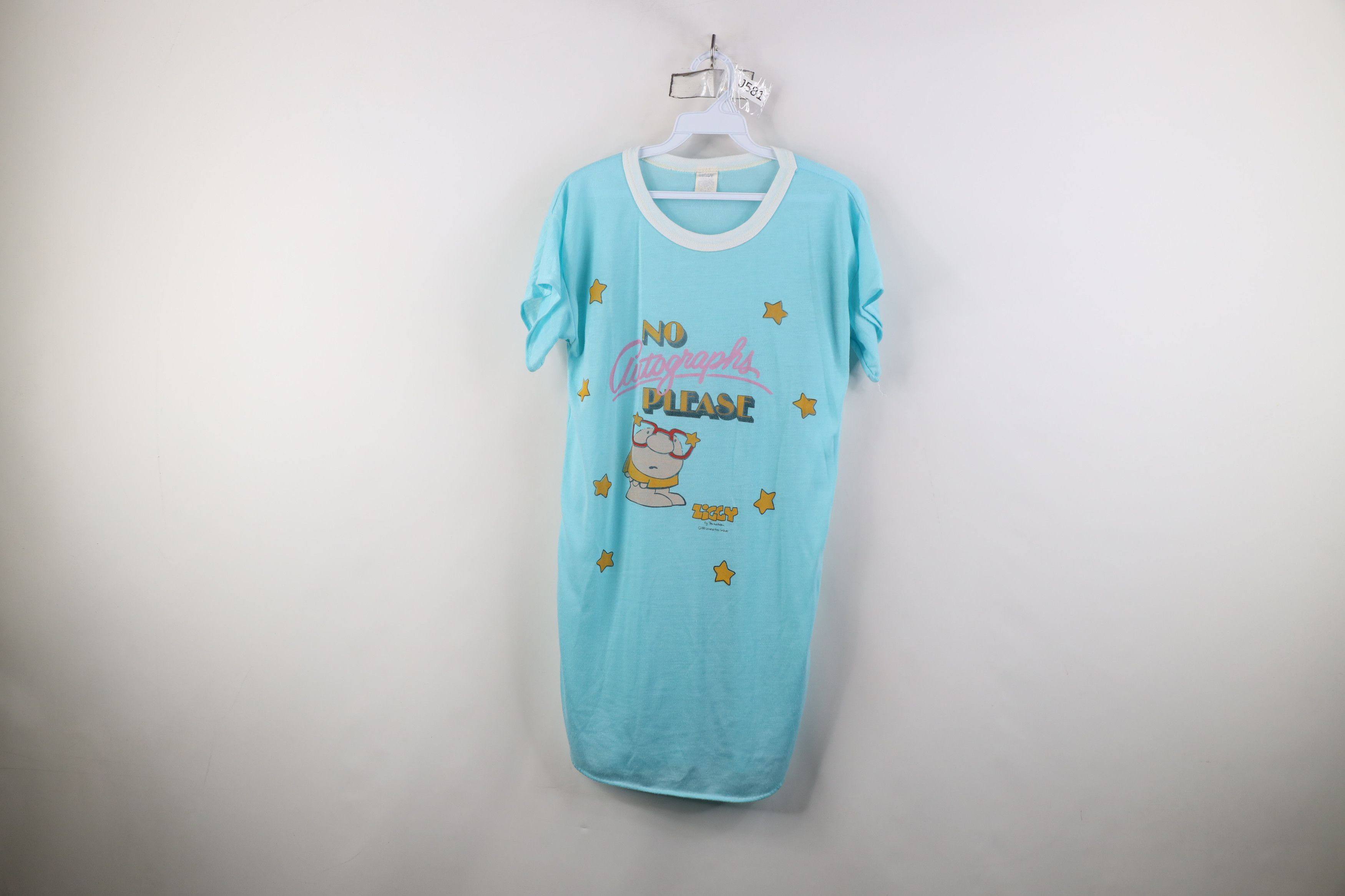 Vintage Vintage 80s Ziggy Comic No Autographs Sleep T-Shirt USA Size M / US 6-8 / IT 42-44 - 1 Thumbnail