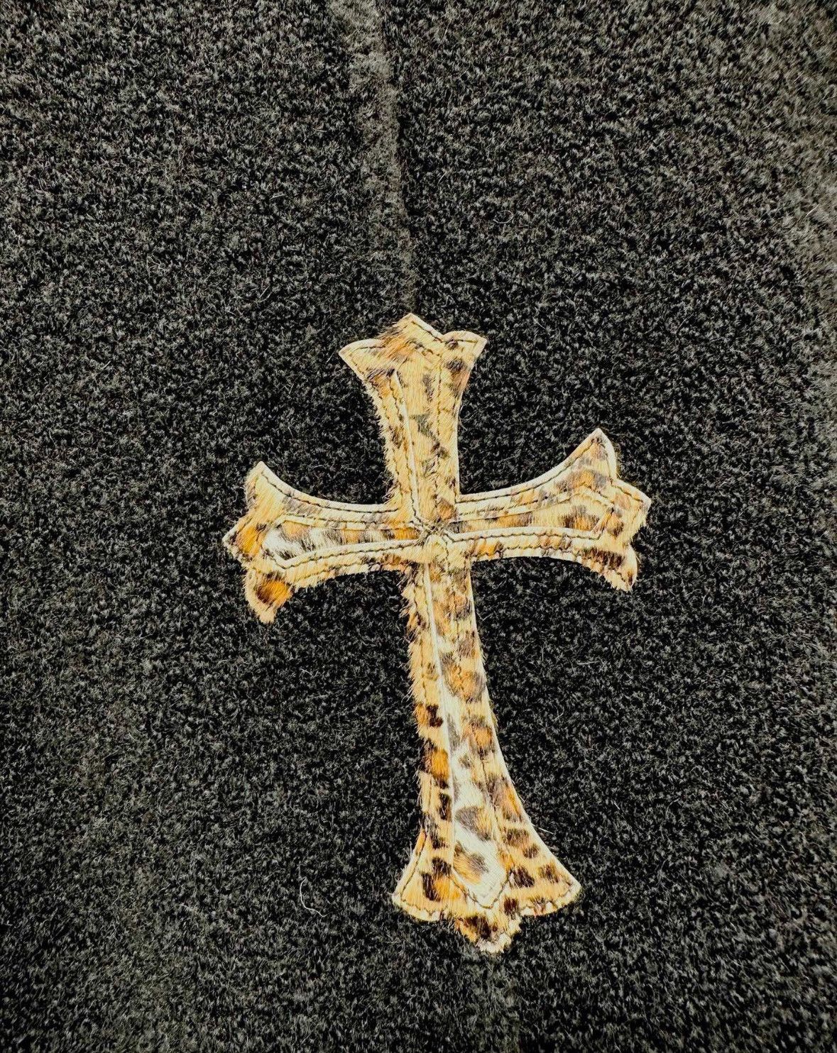Chrome Hearts Leopard pony hair cross patch cashmere vest Size S / US 4 / IT 40 - 3 Thumbnail