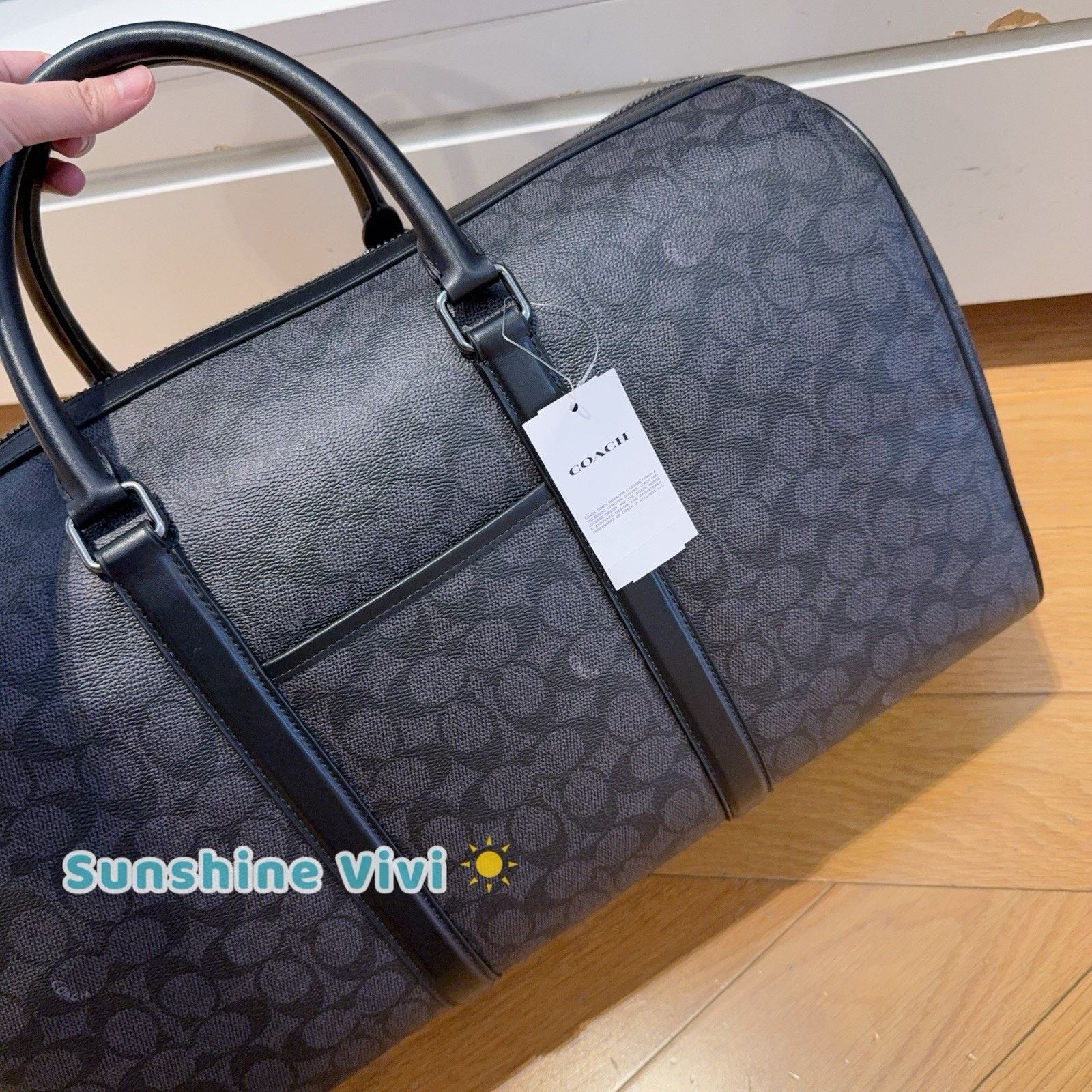 Coach NWT Coach Large Venturer Bag Canvas CAR76 CHARCOAL/BLACK Size ONE SIZE - 8 Thumbnail