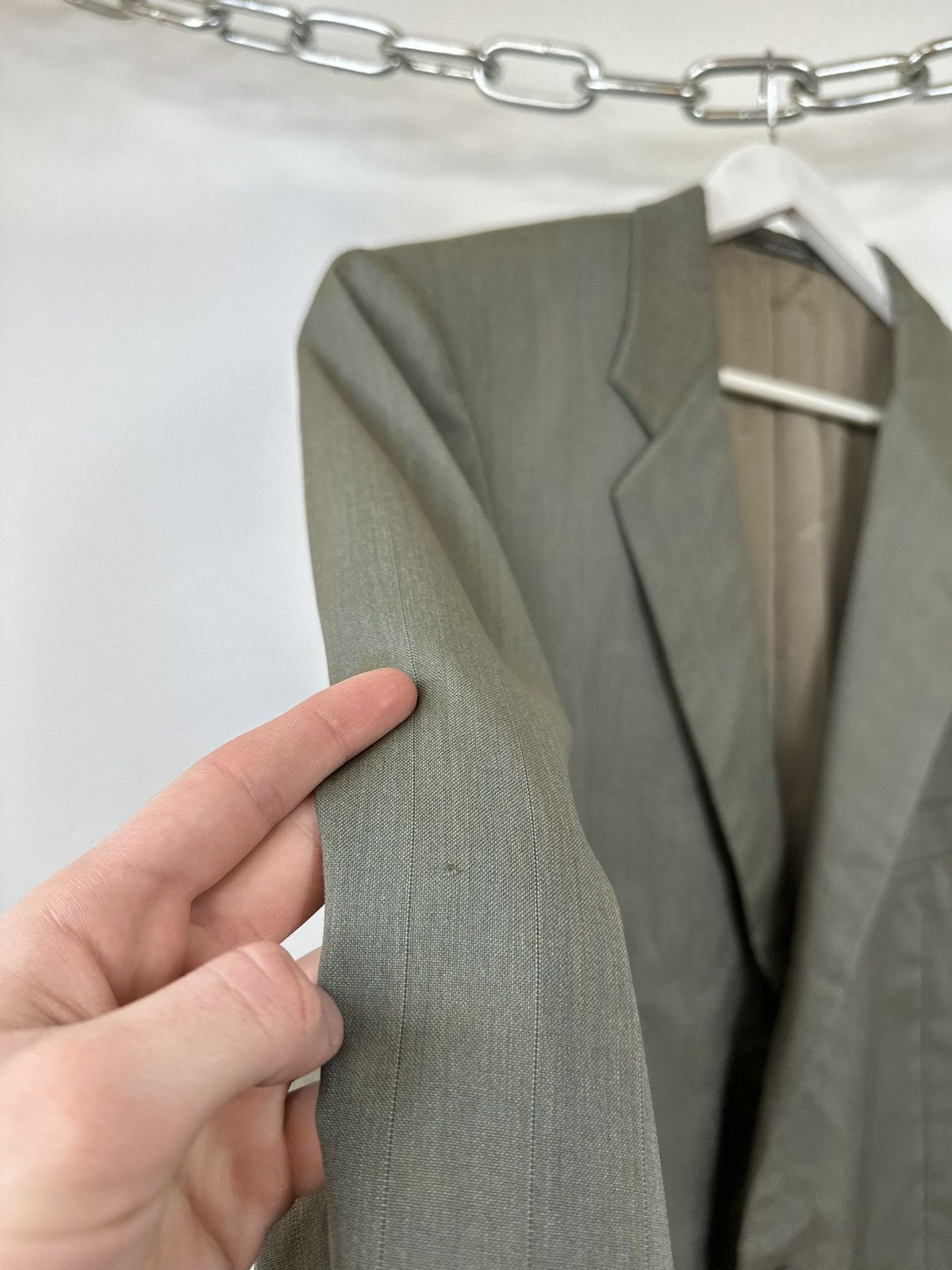 Trussardi Vintage 90s Trussardi 3-Button Rare Archival Designer Blazer Size 52R - 5 Thumbnail