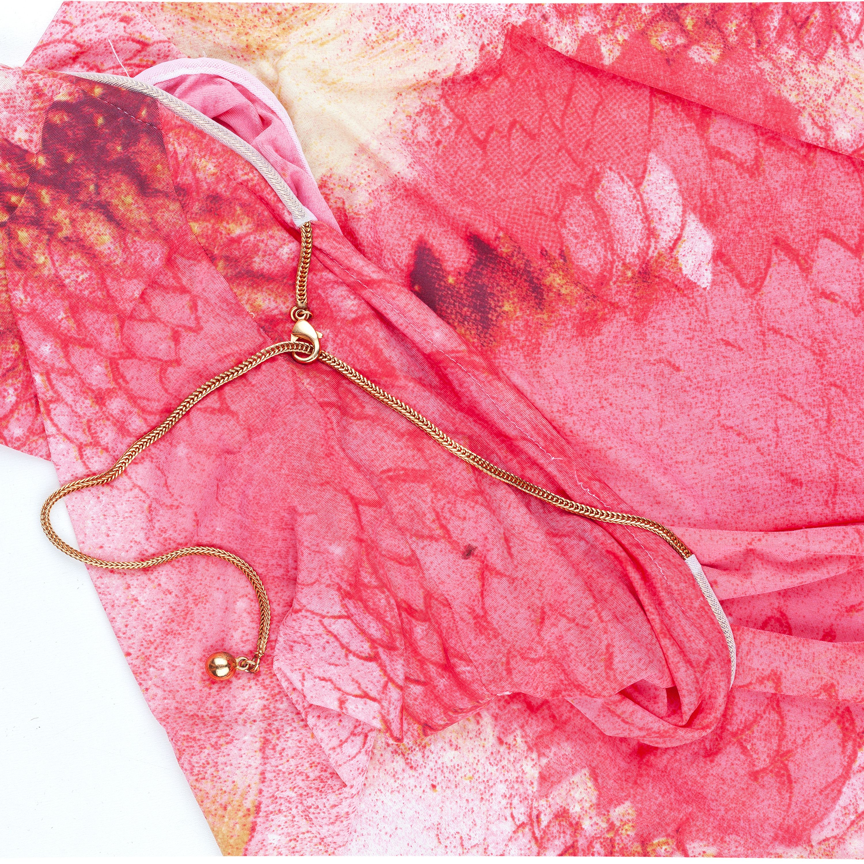 Just Cavalli Just Cavalli Mermaid Pink Scales Loose Midi Skirt (M) Size 27" / US 4 / IT 40 - 2 Thumbnail
