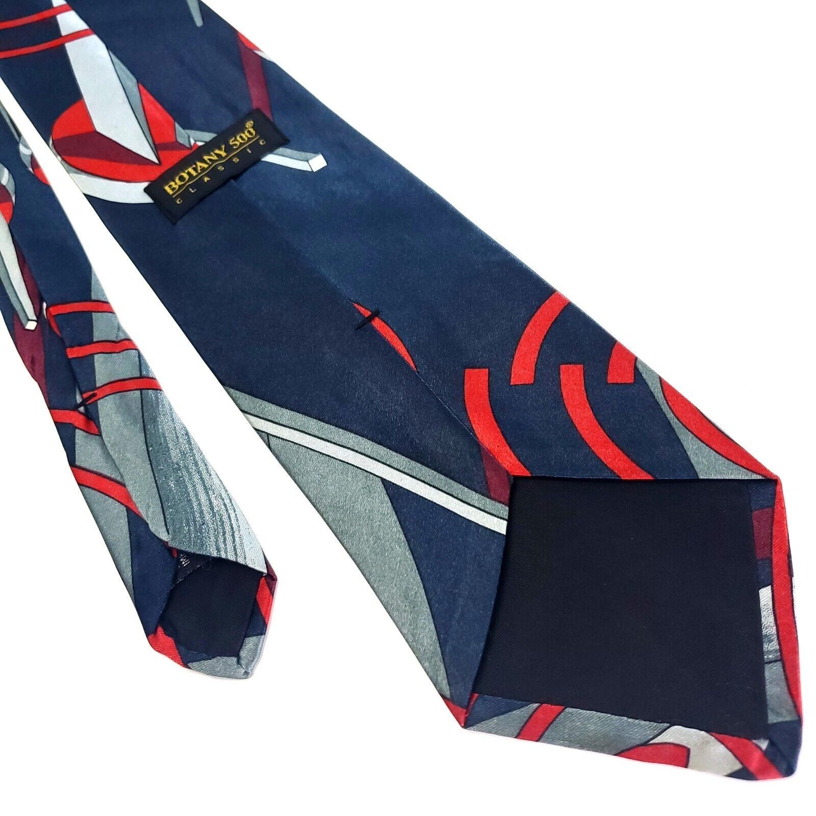 Botany 500 Botany 500 Blue Gray Red Silk Tie Woven Graphic Size ONE SIZE - 3 Thumbnail