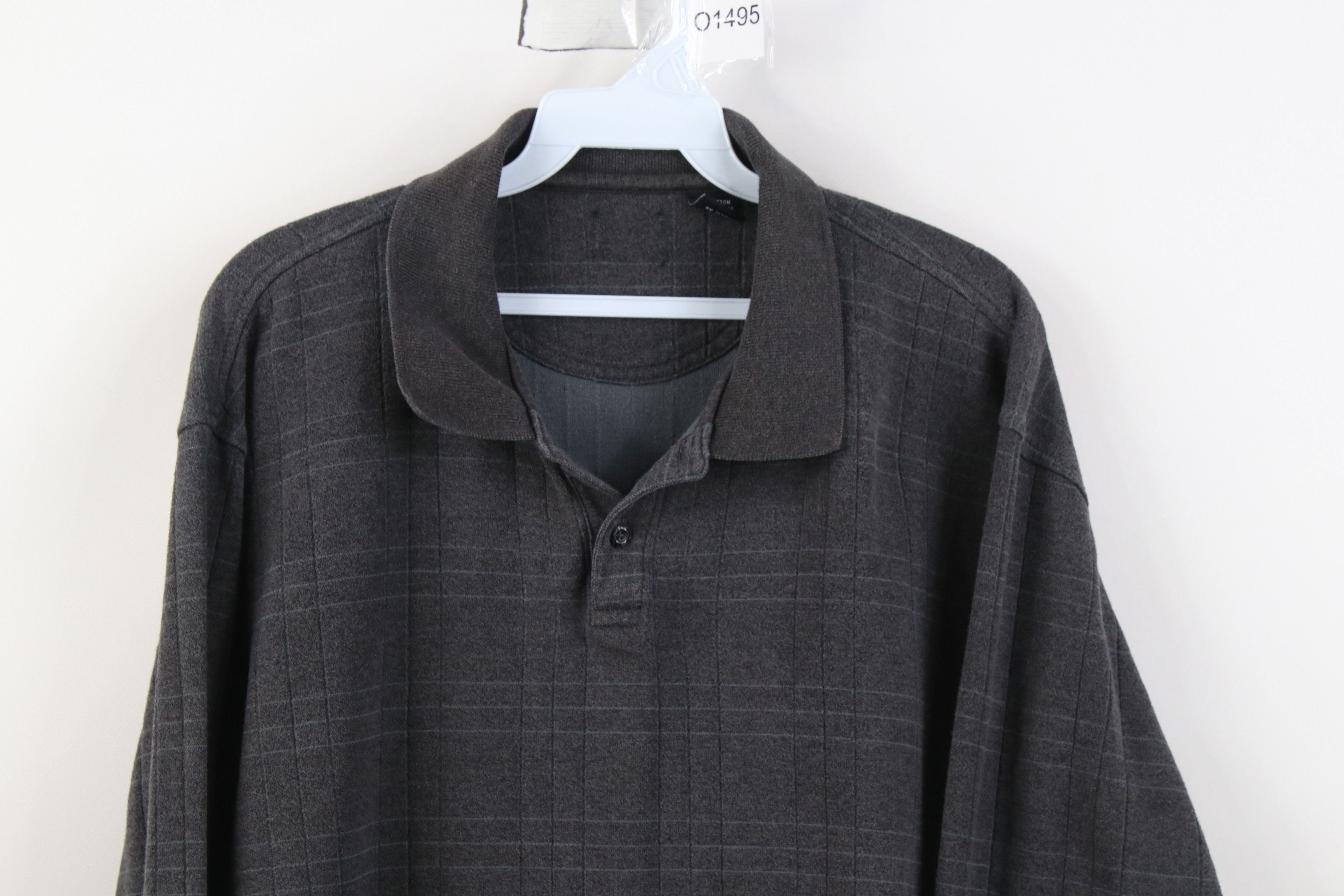 Vintage Vintage 90s Y2K Streetwear Knit Long Sleeve Rugby Polo Shirt Size US L / EU 52-54 / 3 - 2 Thumbnail