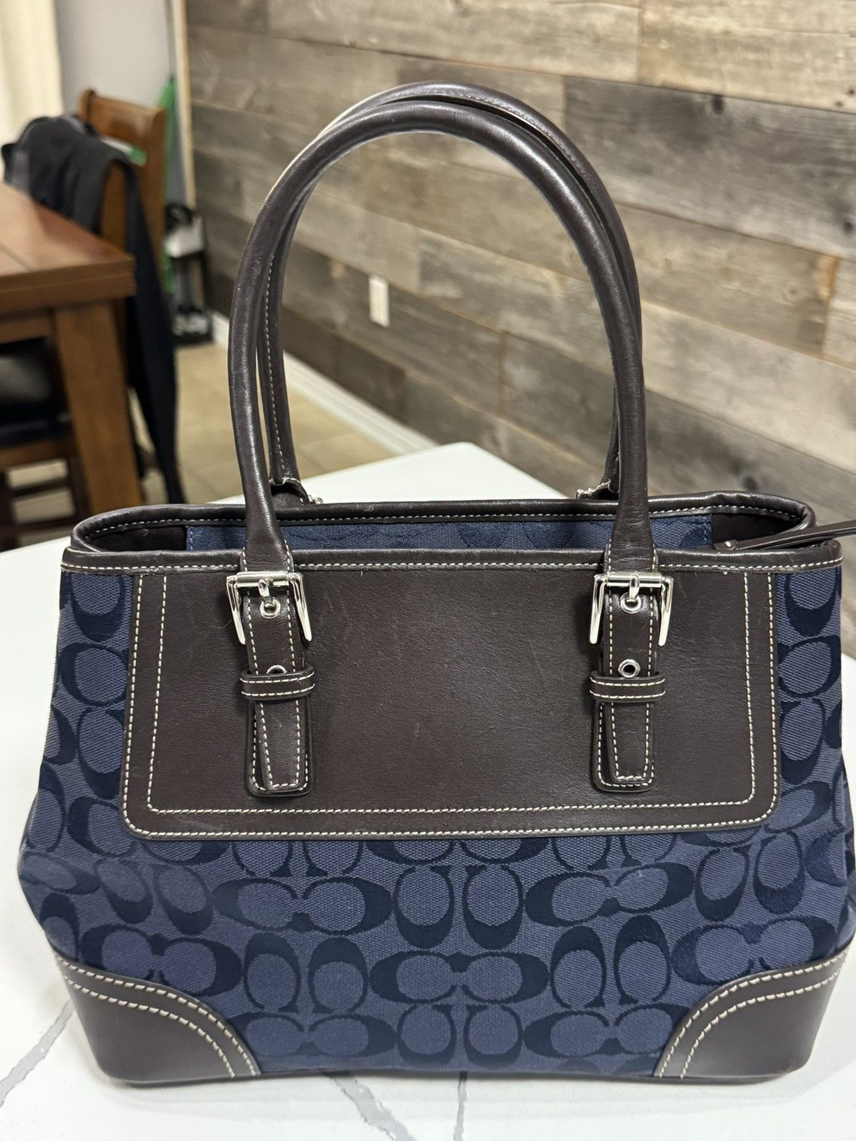 Coach Coach Vintage 2007 Hampton Signature Canvas Satchel Bag Size ONE SIZE - 5 Thumbnail