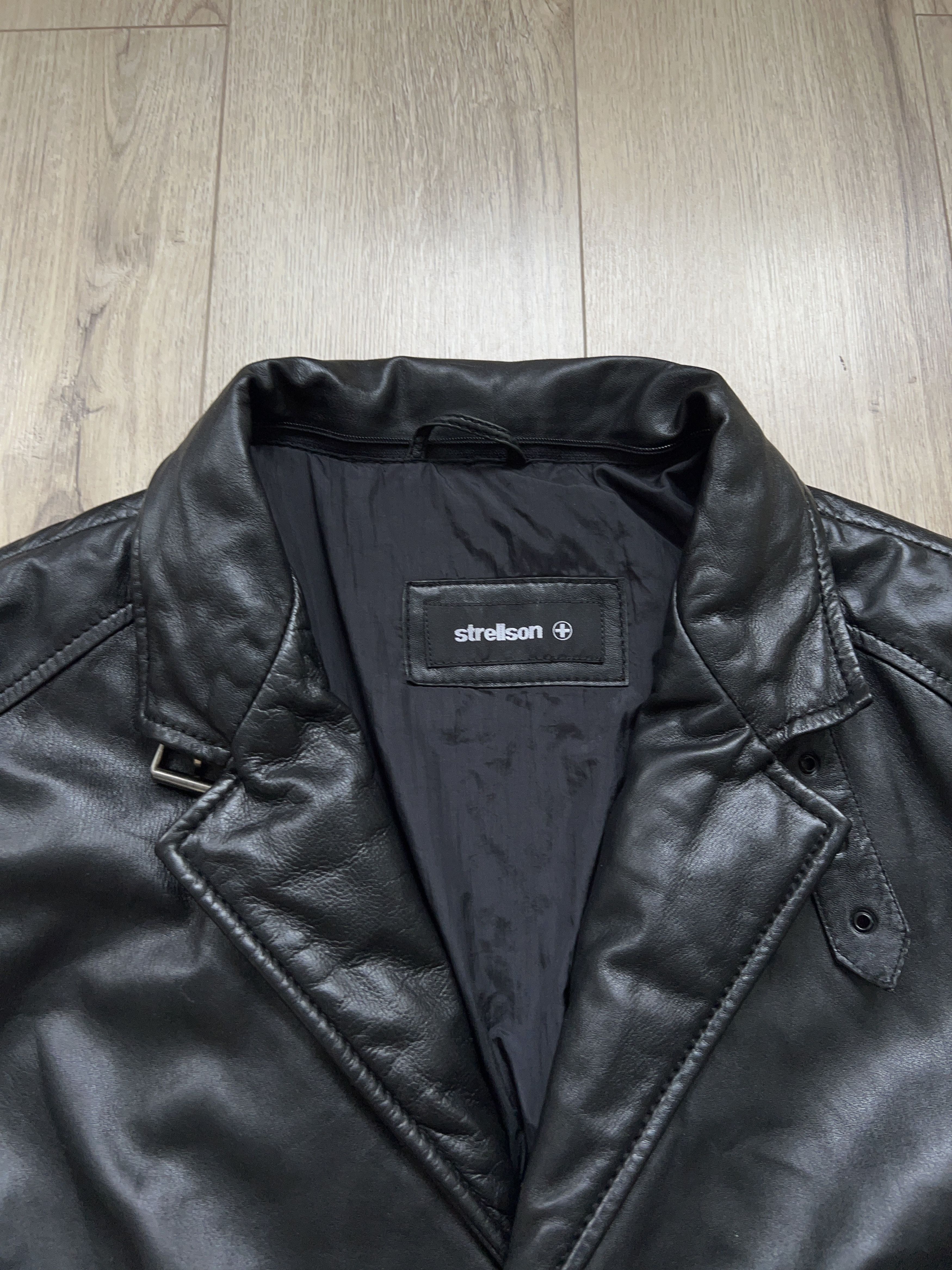 Strellson Mens Swiss Black Soft Leather Jacket Blazer Style Size 50 M Size US M / EU 48-50 / 2 - 4 Thumbnail