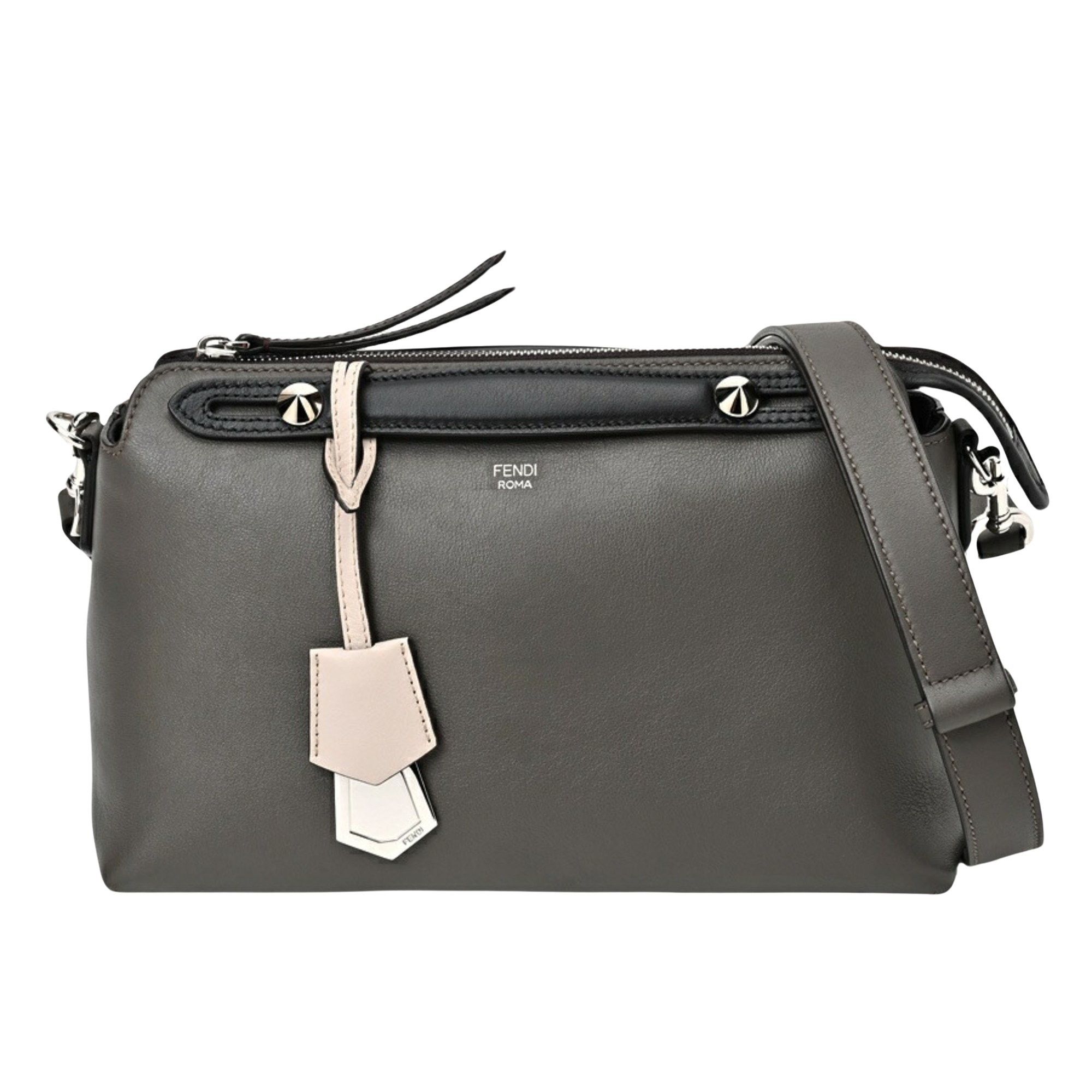 Fendi Women's Way Medium Leather Shoulder Bag Black