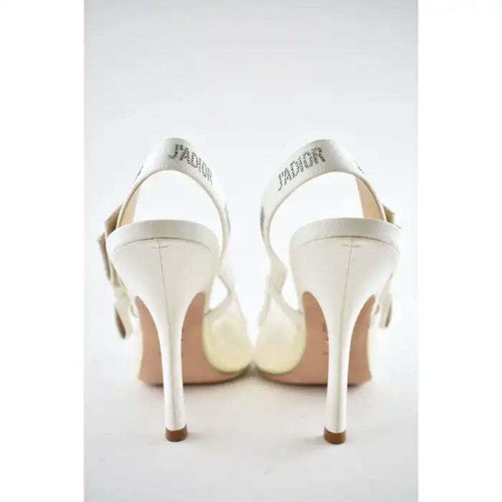 Dior Dior Jadior Crystal Ribbon Slingback Sandal Heel Pump 42 Size US 12 / IT 42 - 11 Thumbnail