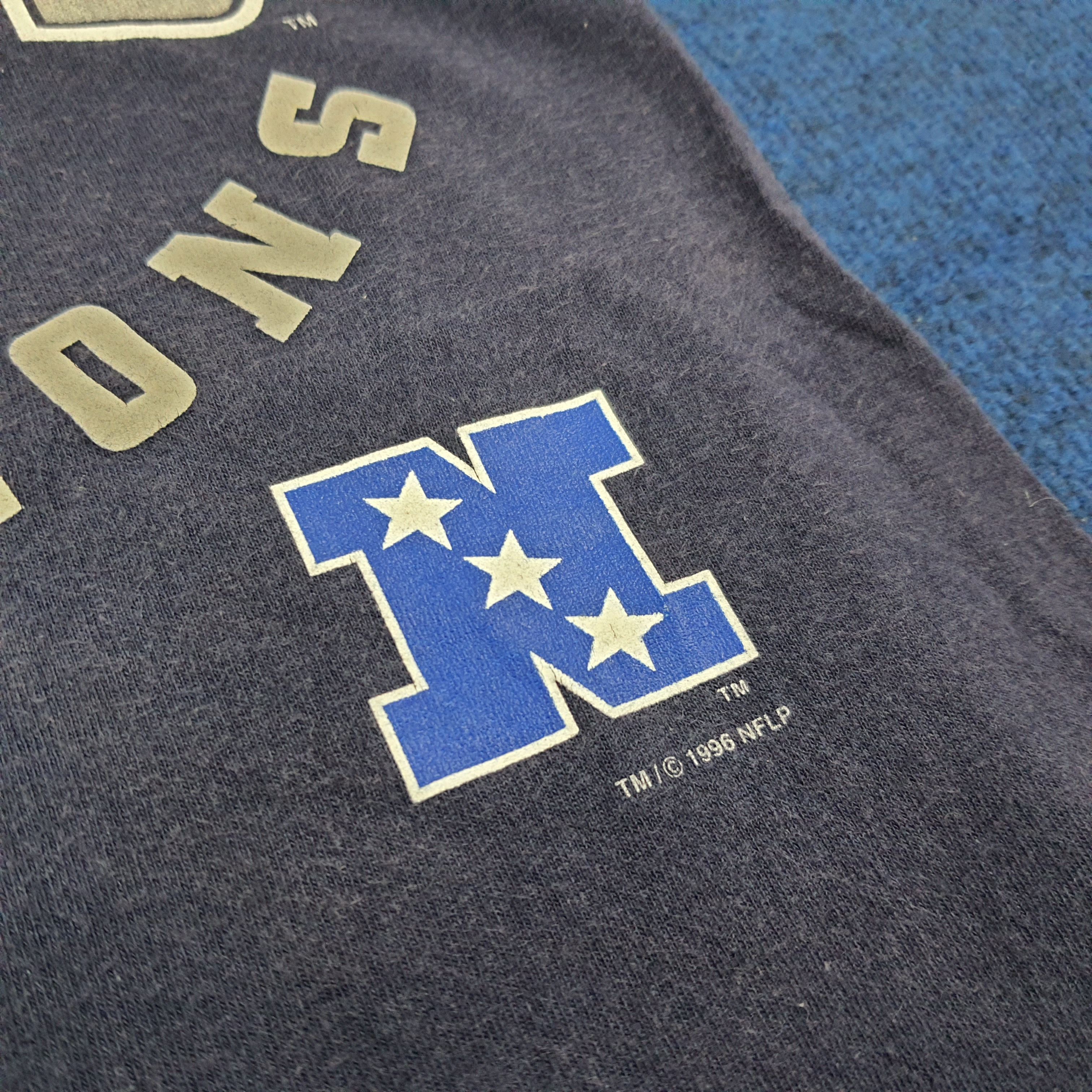 Lee Vintage 90s Lee Dallas Cowboys Single Stitch T-Shirt C276N57 Size US S / EU 44-46 / 1 - 3 Thumbnail
