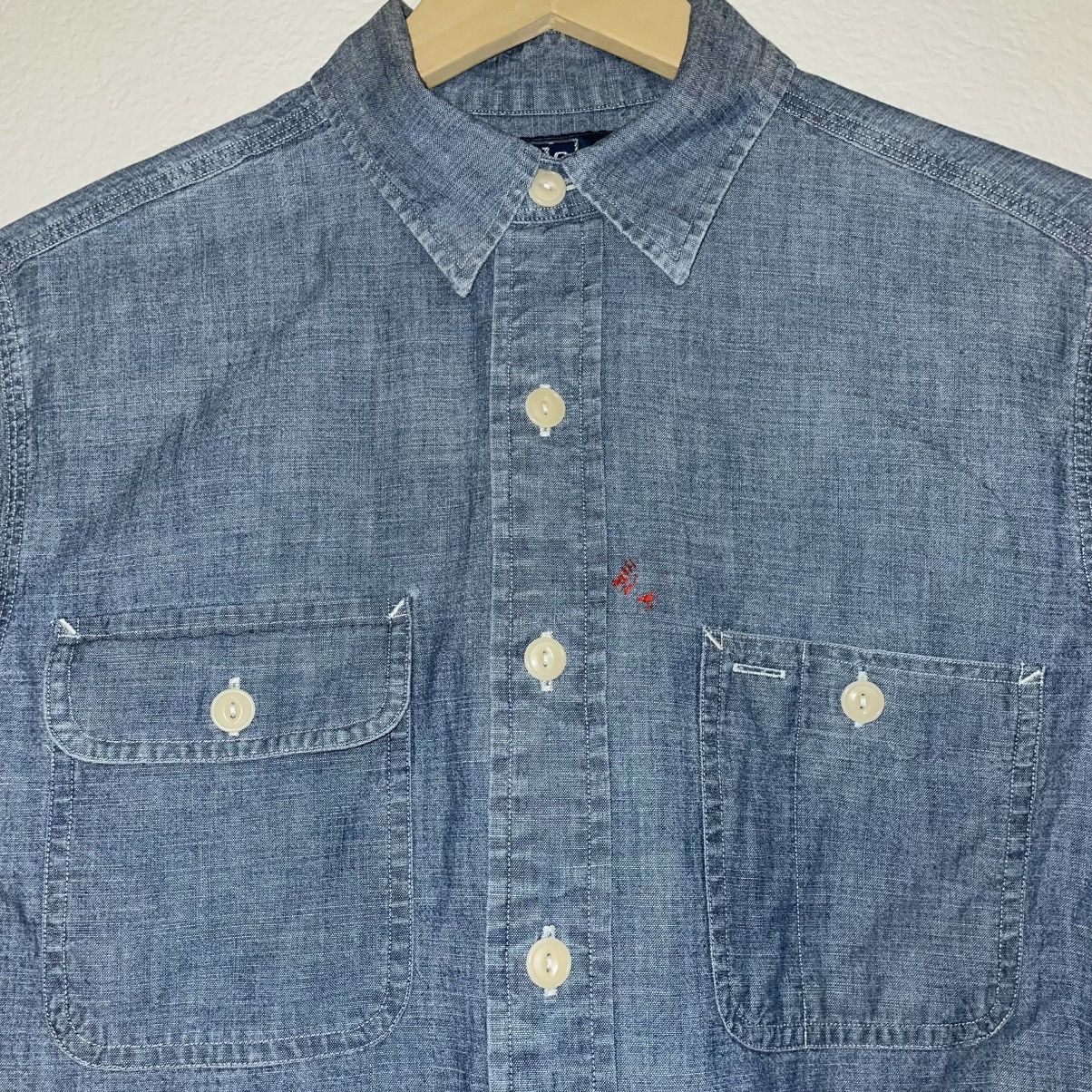 Polo Ralph Lauren × Ralph Lauren × Ralph Lauren Blue Label Polo Ralph Lauren Painter Denim Button Up Shirt Size US S / EU 44-46 / 1 - 5 Thumbnail