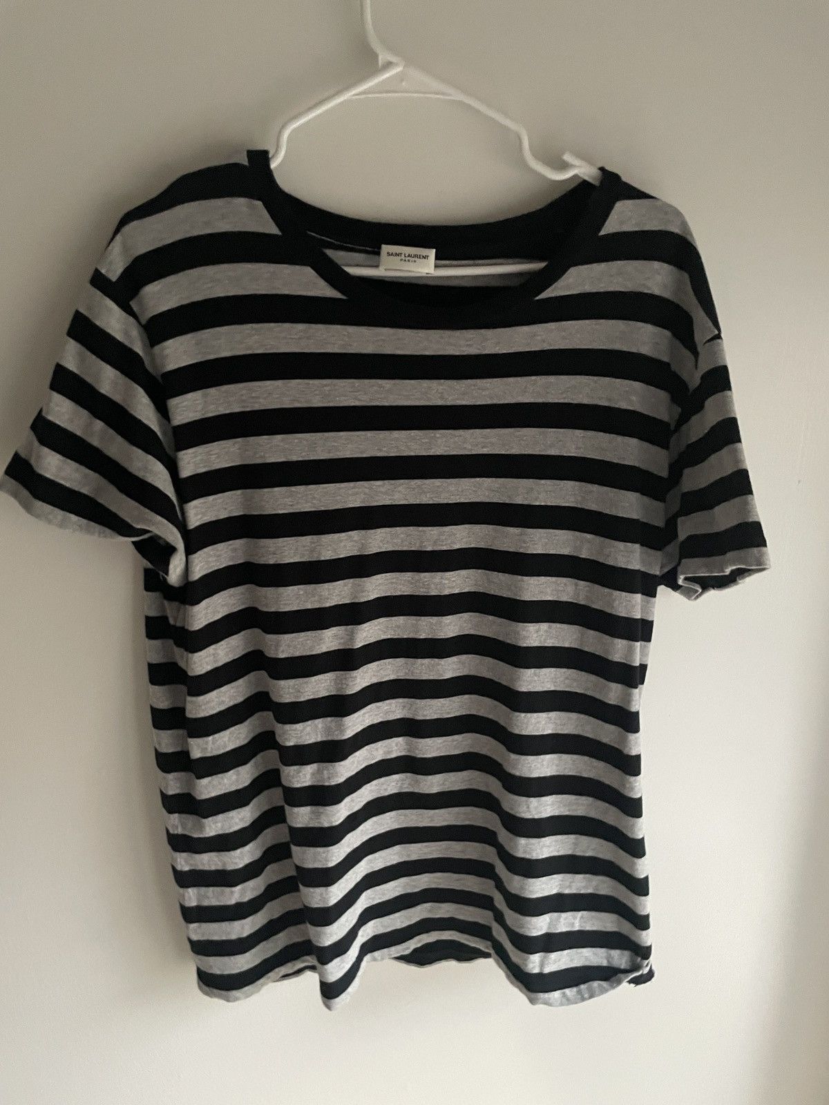 Pre-owned Hedi Slimane X Saint Laurent Paris Hedi Era 2015 Striped T-shirt