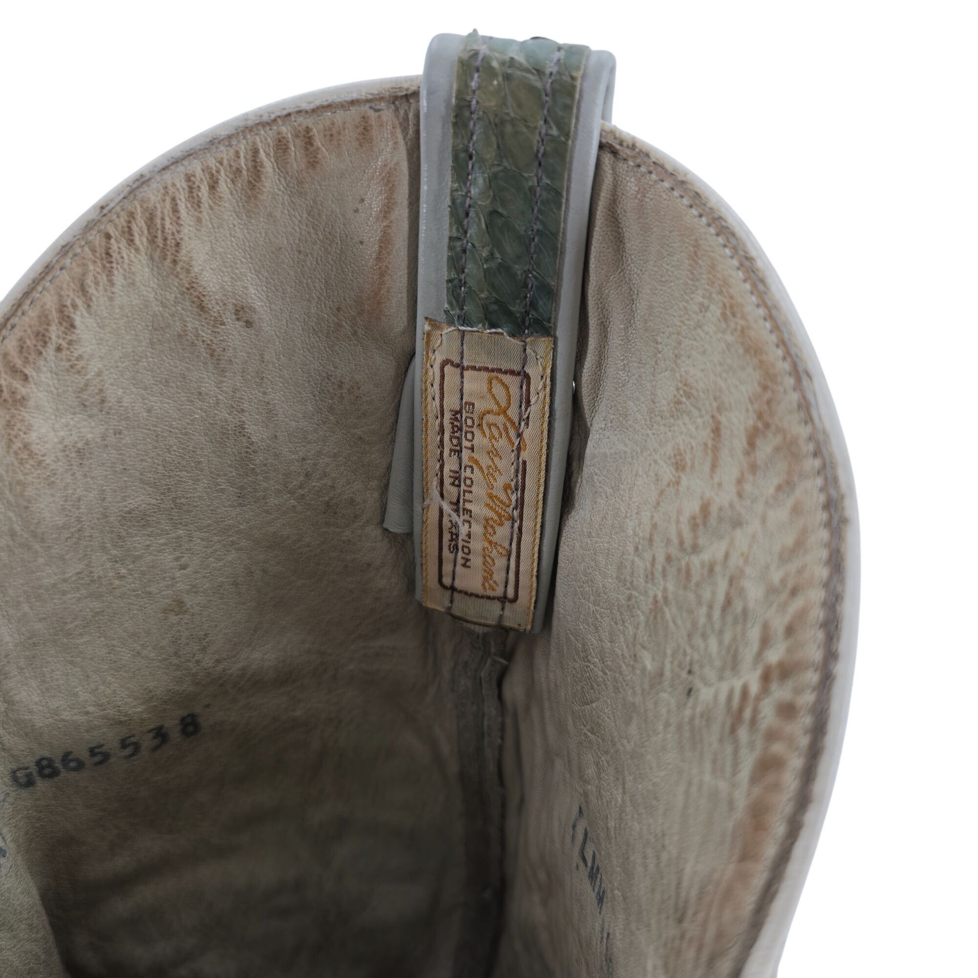 Larry Mahan Vintage Larry Mahan Mens 11.5D Giant Python Distressed Snake Size US 11.5 / EU 44-45 - 12 Thumbnail