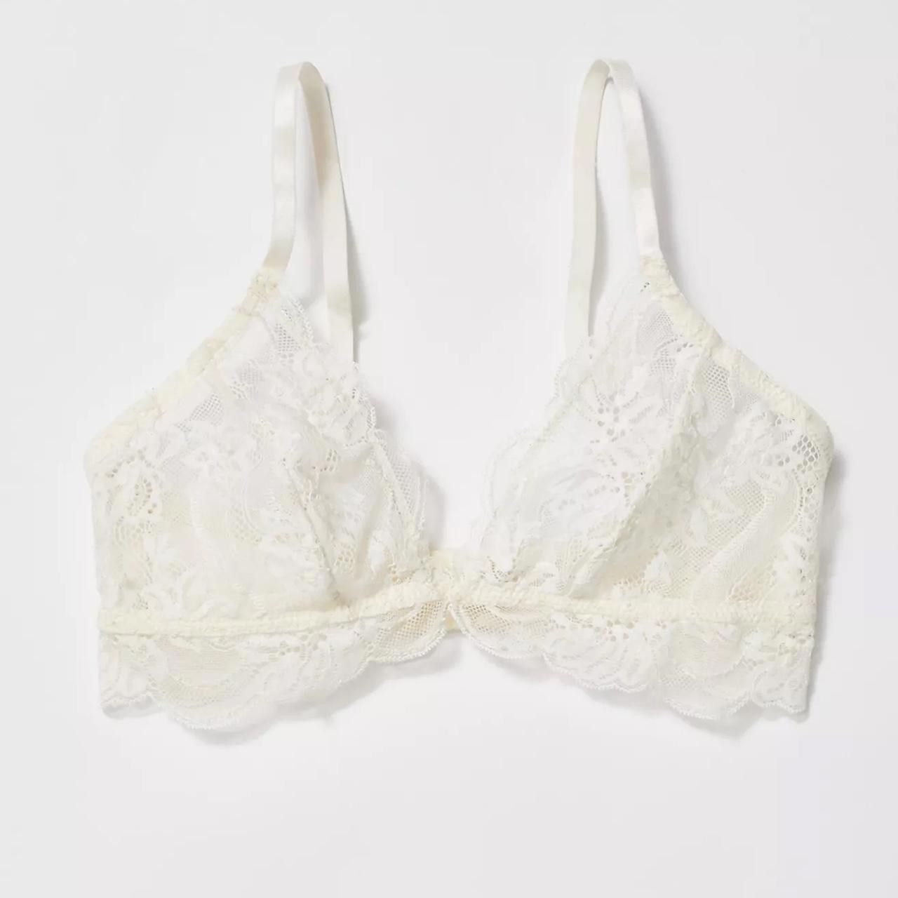 Free People white lace bralette🤍🪽 Size ONE SIZE - 3 Thumbnail