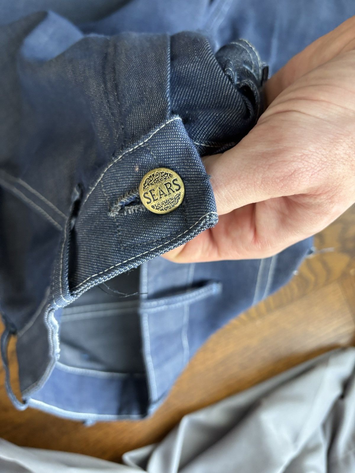 Levi's × Sears × Vintage Vintage Sears Toughskins 1970s Carpenter Jean Darkwash Perma Size US 30 / EU 46 - 7 Thumbnail
