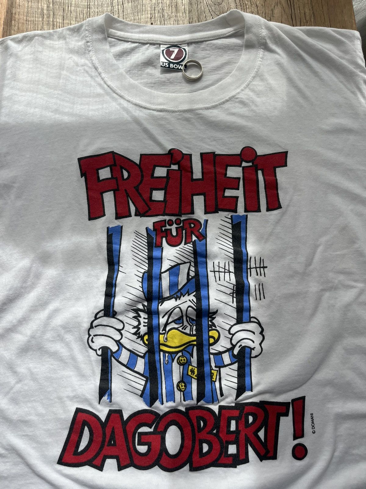 Vintage Vintage FREIHEIT FUR DAGOERT ! 90’s by Domani T-shirt Size US XL / EU 56 / 4 - 5 Thumbnail