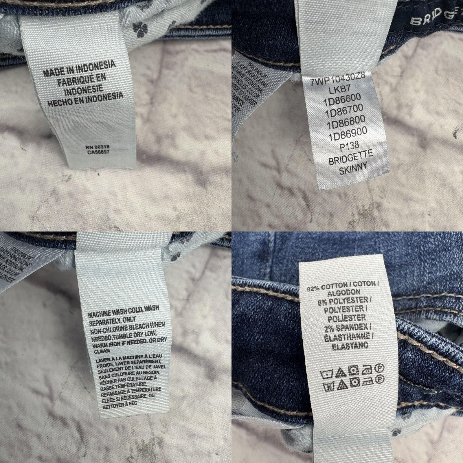 Lucky Brand Lucky Brand Jeans Womens 8 29 Ankle Bridgette Skinny Stretch Denim Blue Mid Rise Slim Pockets Zip Fly Size 30" / US 8 / IT 44 - 8 Thumbnail