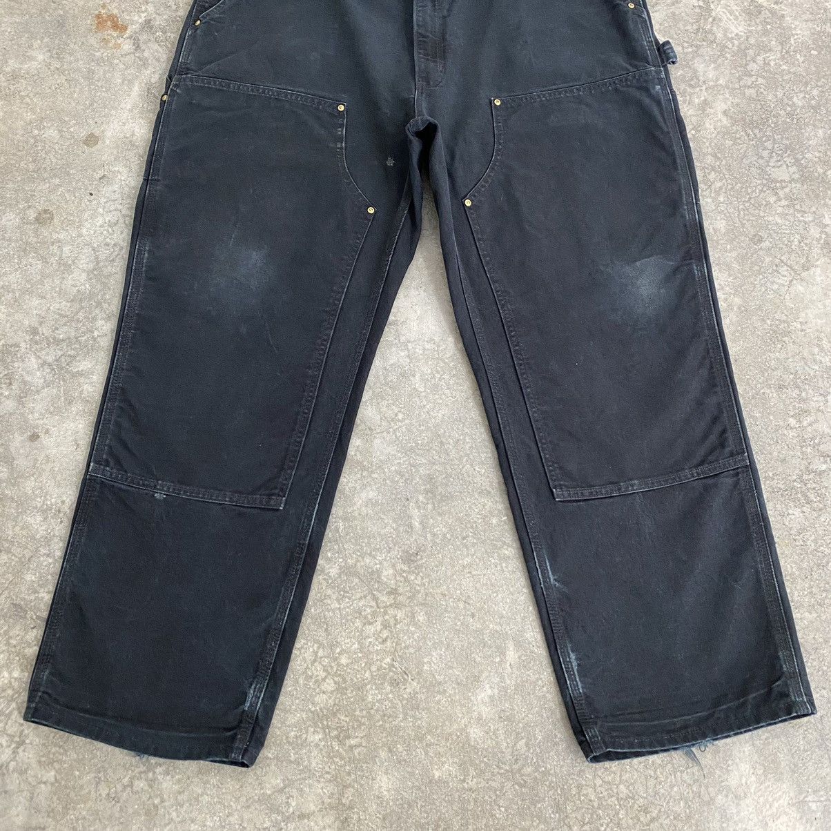 Carhartt Vintage Carhartt Double Knee Black Carpenter Work Pants Size US 41 - 5 Thumbnail