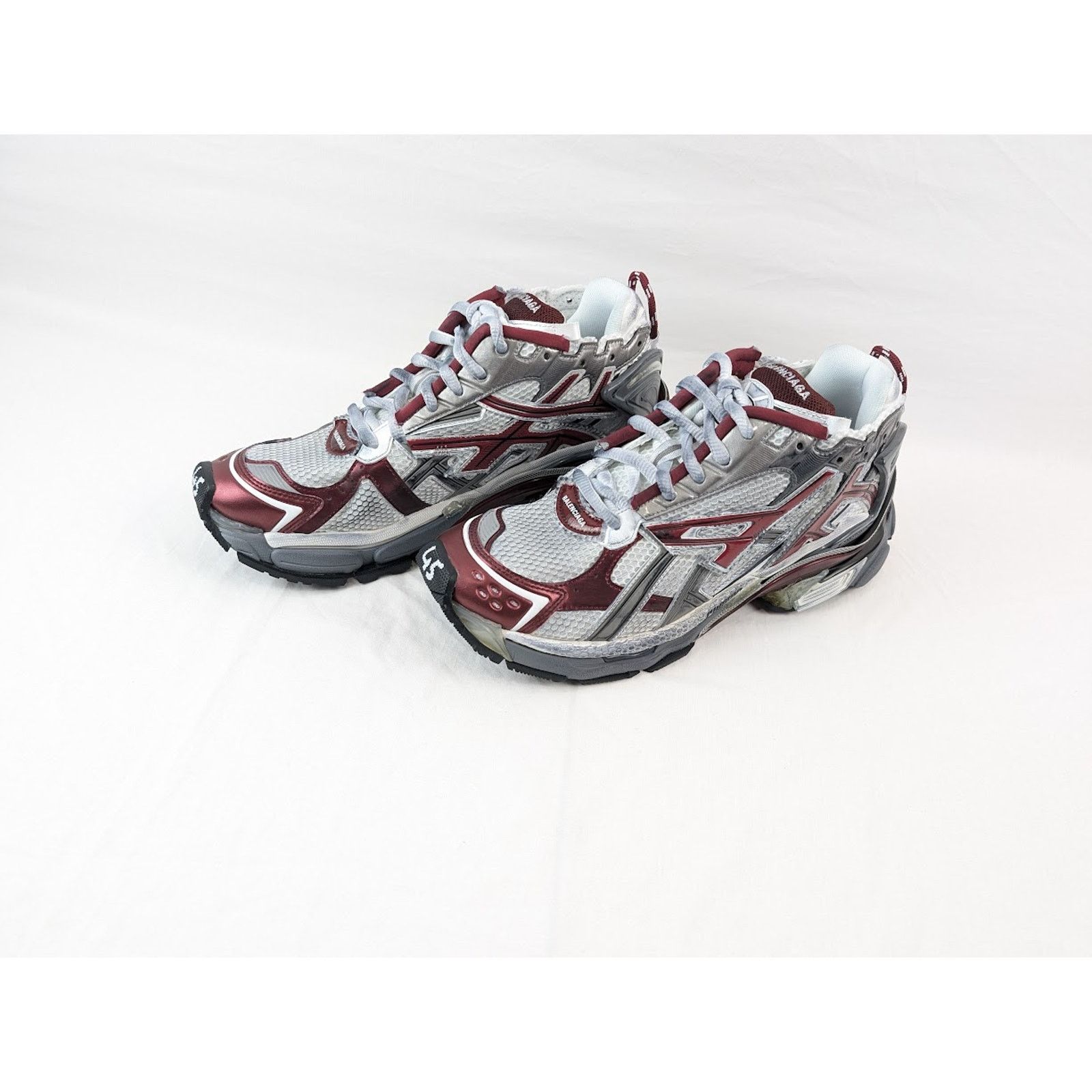 Balenciaga o1rshd1 Four Color Rubber Runners in Multicolor Size US 10 / EU 43 - 18 Thumbnail