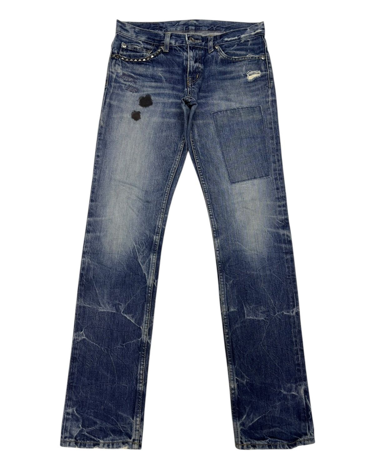 Hysteric Glamour × Undercover 💥HYSTERIC GLAMOUR GRAIL ARCHIVE PUNK STUDDED JEANS Size 31" - 8 Thumbnail