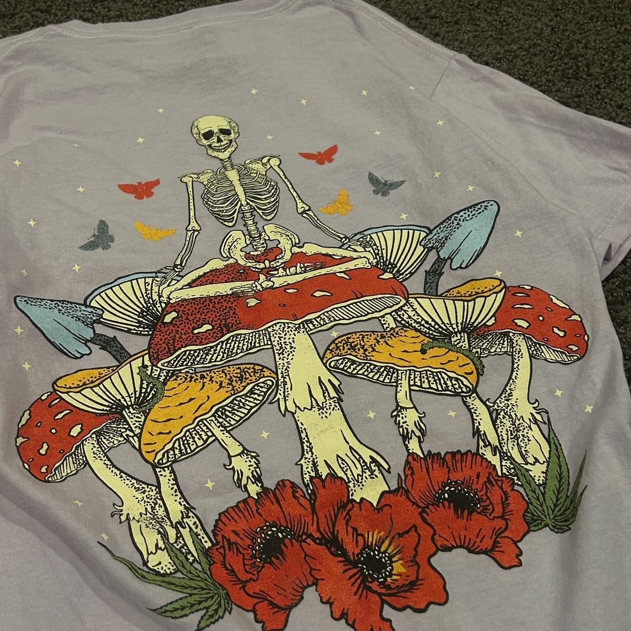 Other Pink mushroom and skeleton t-shirt #goth Size US S / EU 44-46 / 1 - 2 Thumbnail