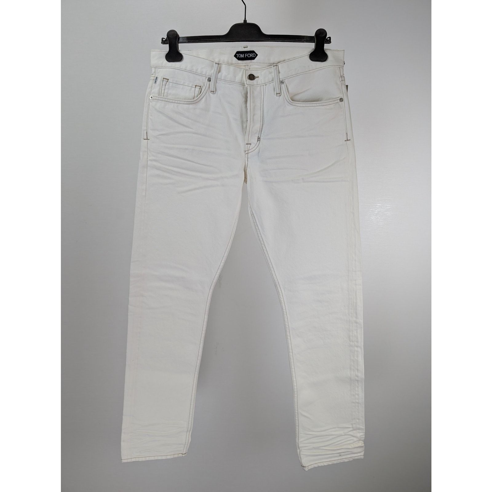 Tom Ford o1rshd1 Denim Slim Jean in White Size US 36 / EU 52 - 3 Thumbnail