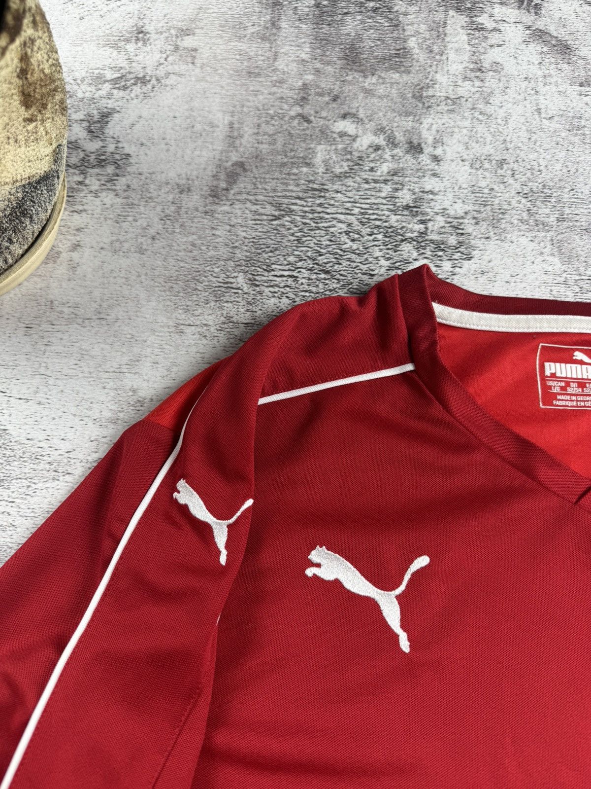 Puma Rangers Glasgow 2016/2017 Red Home Puma Soccer Football T Shirt Jersey Kit Size US L / EU 52-54 / 3 - 9 Thumbnail