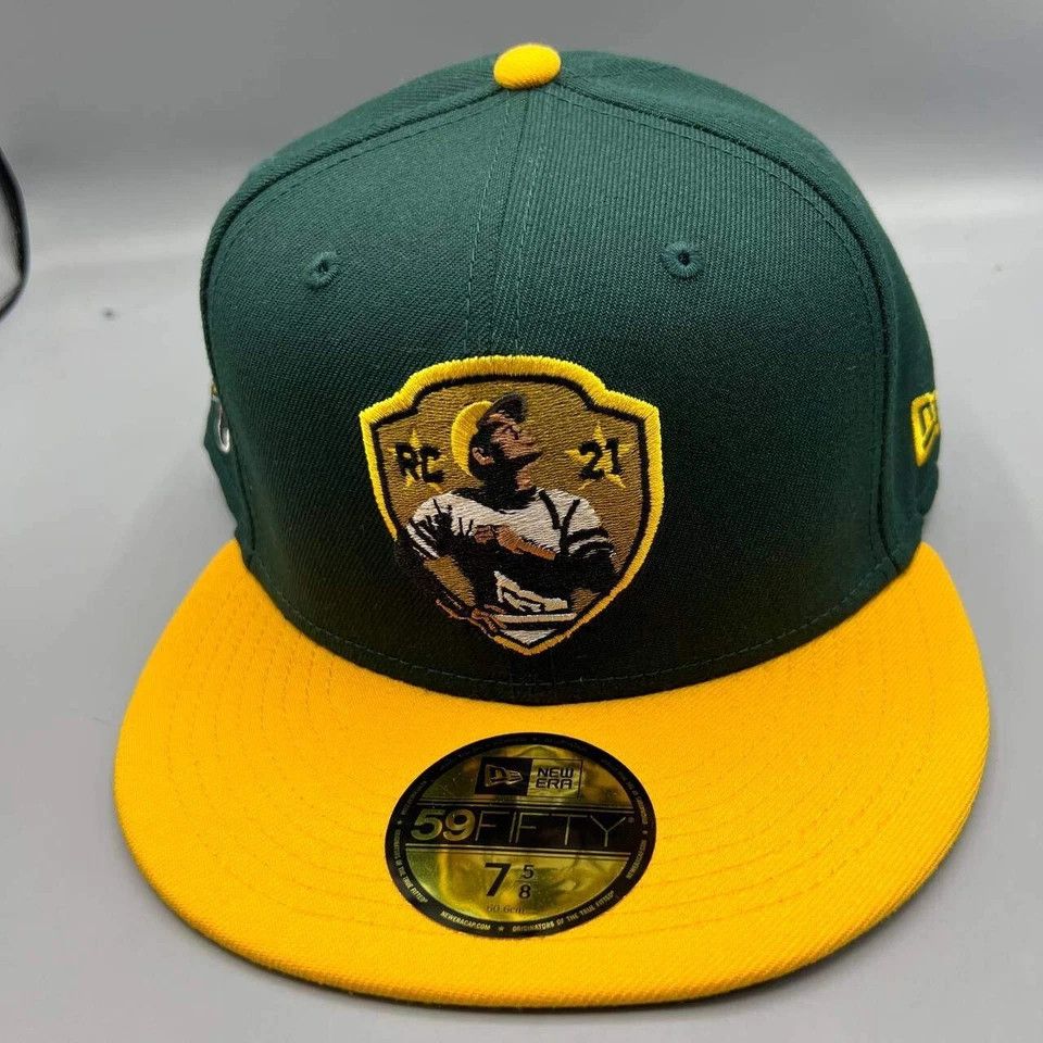 New Era Pittsburgh Pirates Hat Men 7 5/8 Clemente RC 21 Fitted Cap Size ONE SIZE - 3 Thumbnail