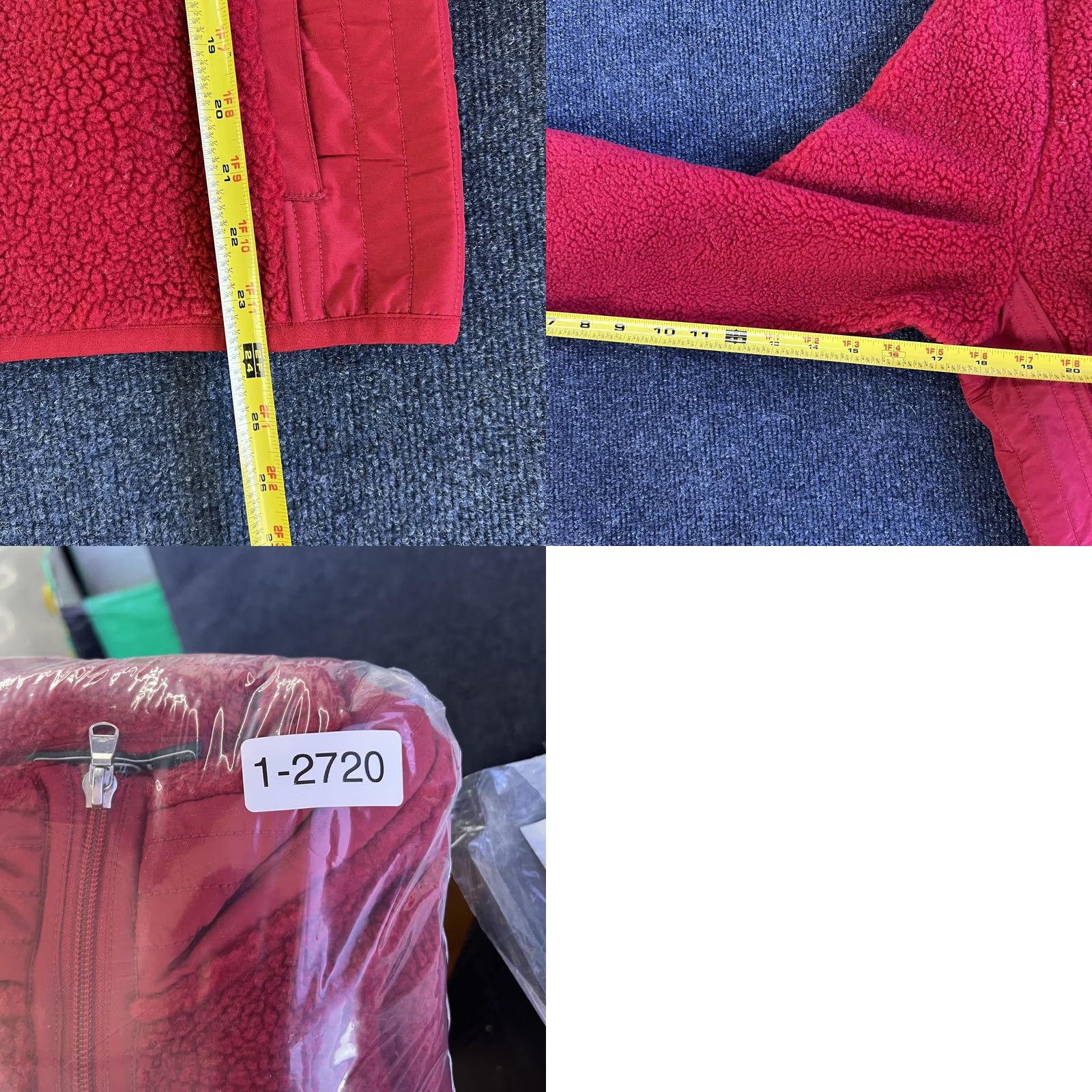 Ralph Lauren Lauren Ralph Lauren Jacket Womens XL Red Sherpa Fleece Full Zip Mock Neck Size XL / US 12-14 / IT 48-50 - 8 Thumbnail