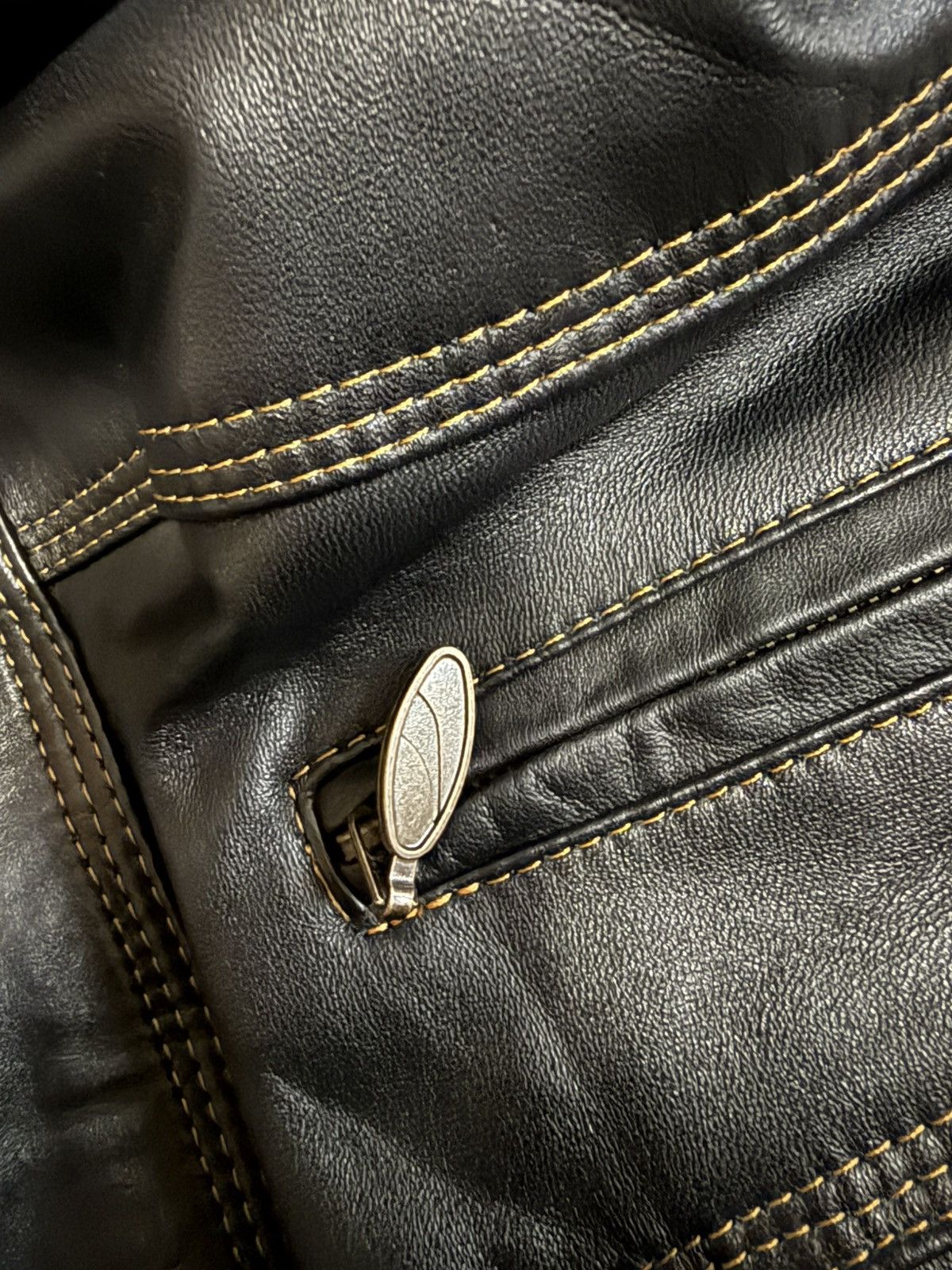 Vintage black leather jacket Diesel vintage Size US XXL / EU 58 / 5 - 8 Thumbnail