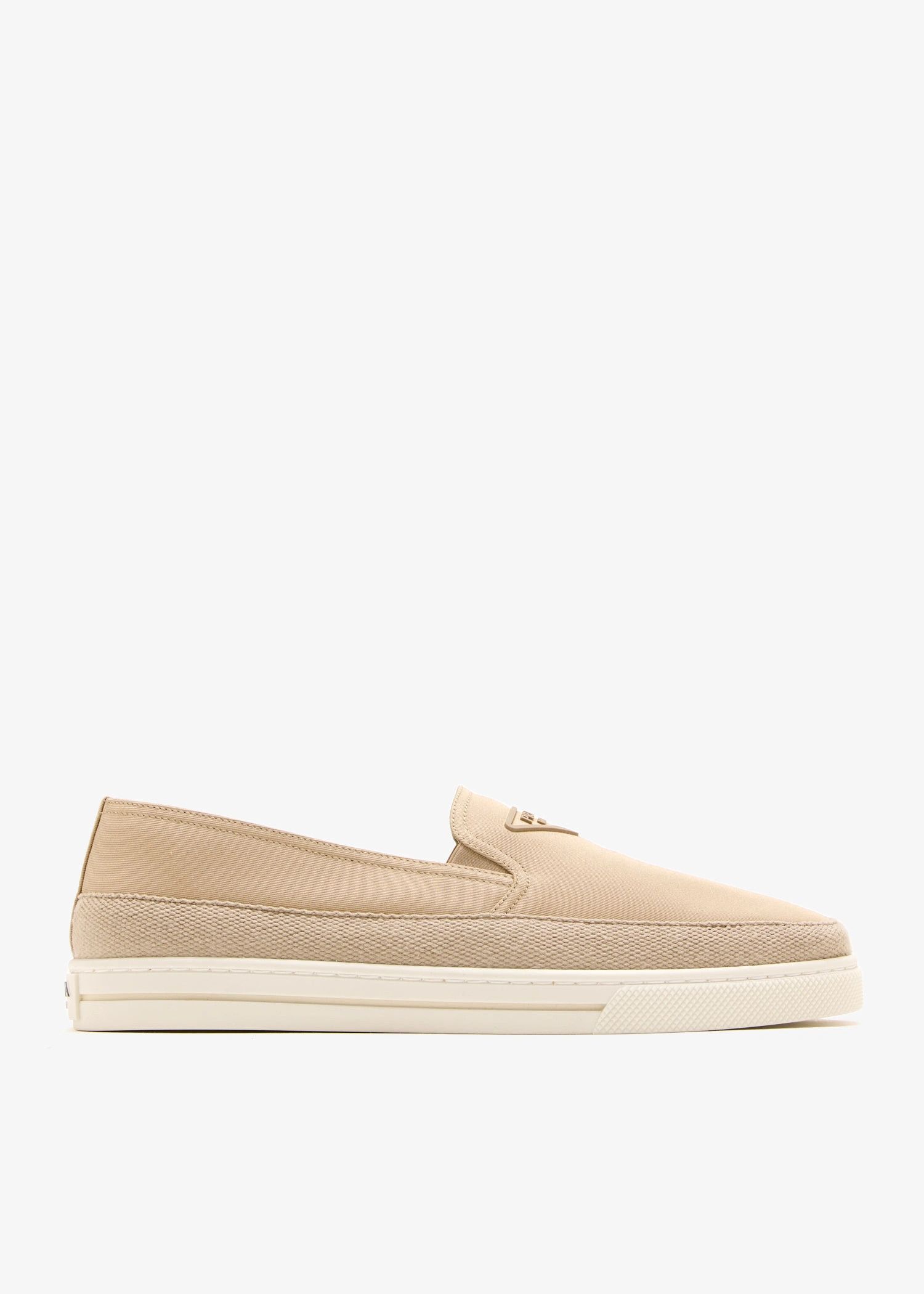 Prada o1mt1gz0526 Re-Nylon Slip-On Sneakers in Beige Size US 10 / EU 43 - 1 Thumbnail