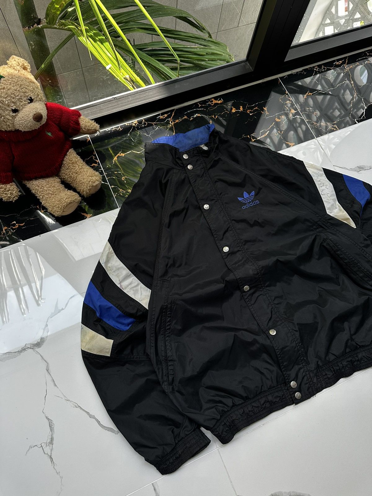 Adidas × Vintage 🤠90s ADIDAS VINTAGE DOUBLE LOGO STREETWEAR JACKET🤠 Size US L / EU 52-54 / 3 - 3 Thumbnail