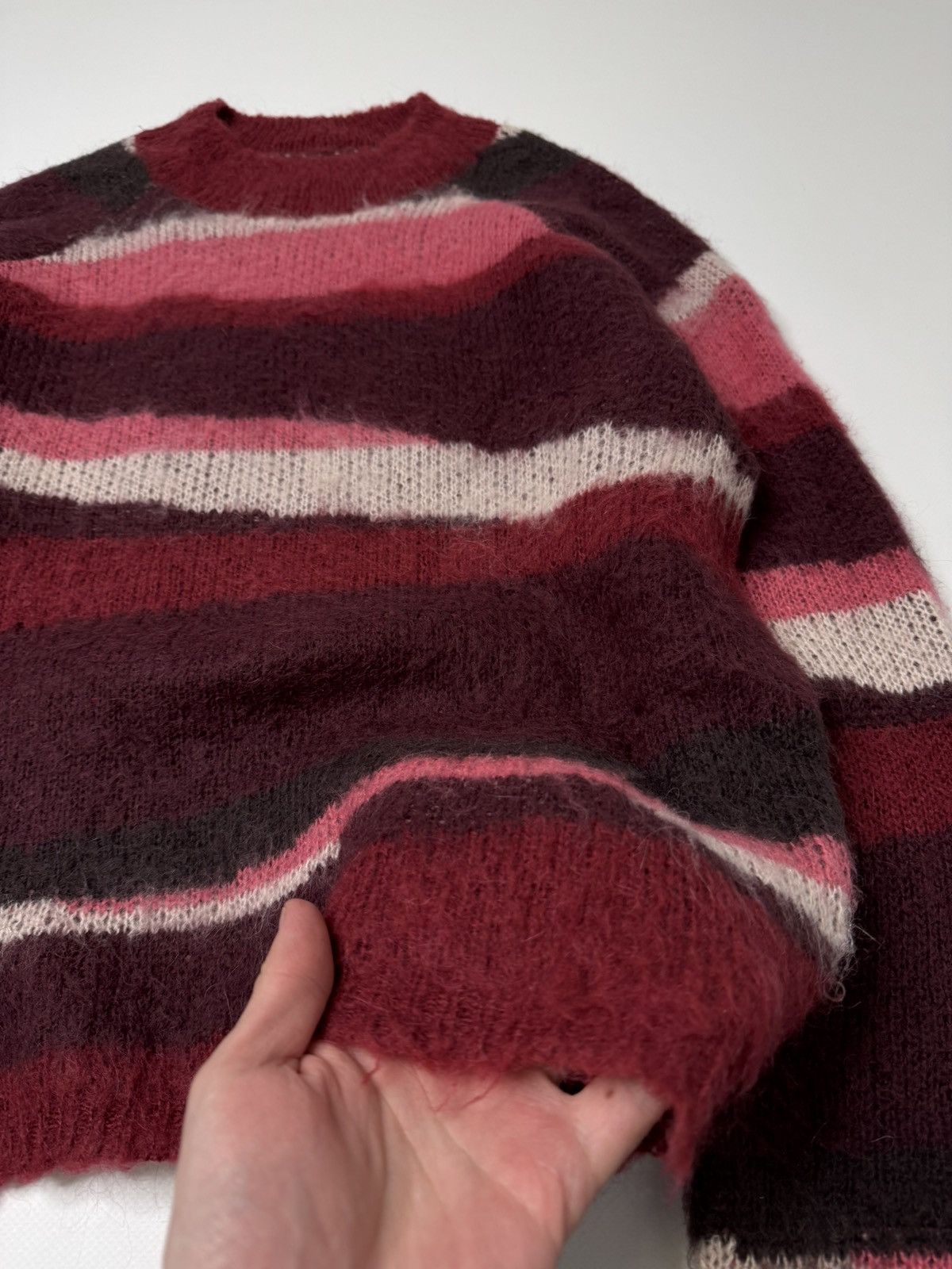 Vintage Vintage red mohair vibe knit swag y2k if6was9 lgb skater sk8 Size US M / EU 48-50 / 2 - 5 Thumbnail