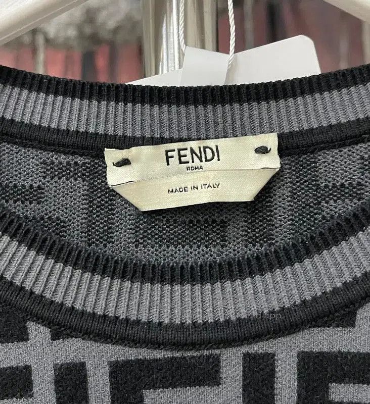 Fendi Fendi Black Long Sleeve Knit Sweater for Women . Size XXS / US 00 / IT 34 - 5 Thumbnail