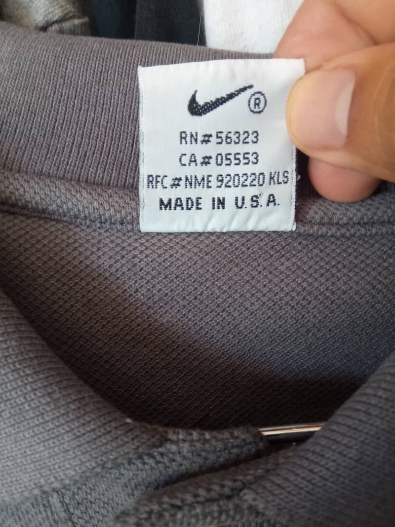 Nike × Vintage Nike Vintage polo 90s Made in USA swoosh embroidered Size US L / EU 52-54 / 3 - 5 Thumbnail