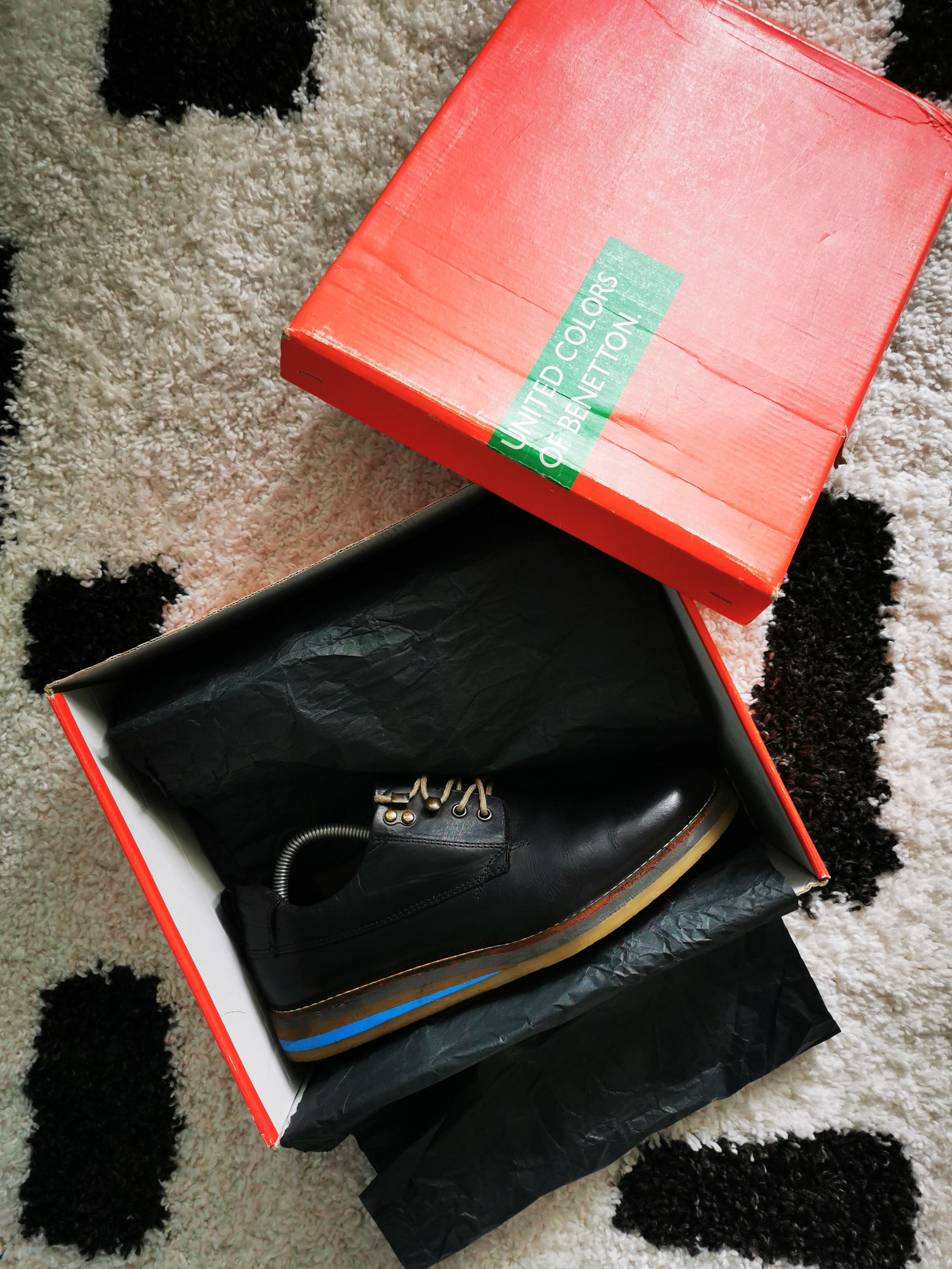 United Colors Of Benetton United Colors of Benetton oxford casual shoes black leather Size US 9.5 / EU 42-43 - 15 Thumbnail