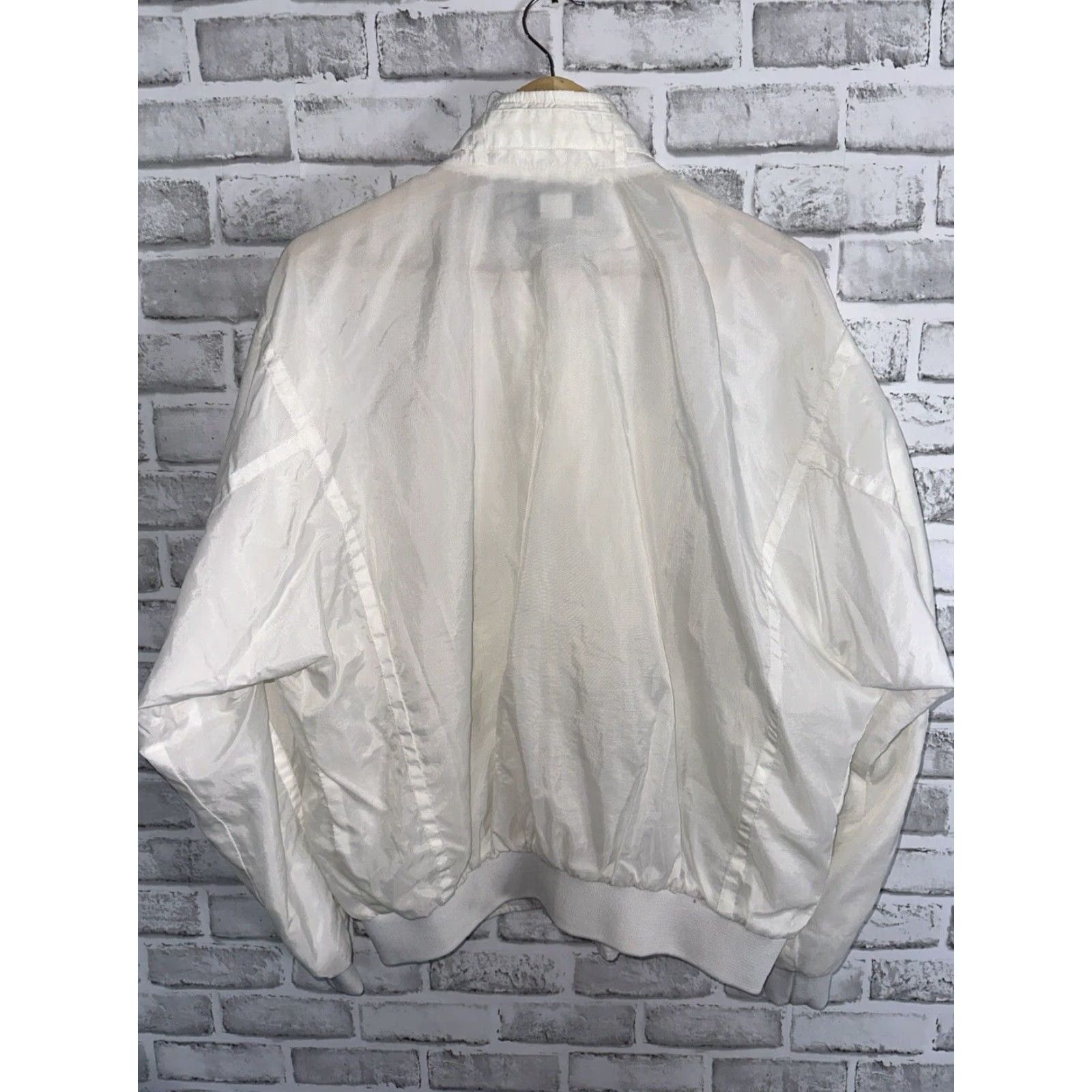 Vintage VINTAGE Legend Centex Jacket Windbreaker Mens XL White USA Bomber Style Windbreaker Jacket Size US XL / EU 56 / 4 - 6 Thumbnail