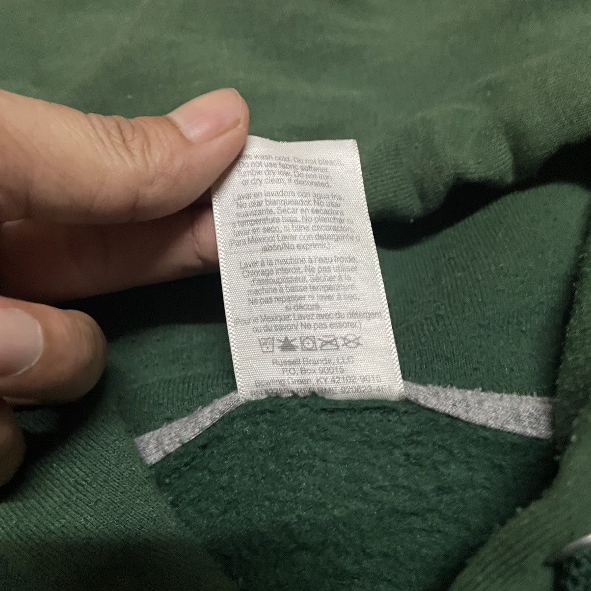 Russell Athletic Vintage 90s Russell Athletic Green sun faded Hoodie Size US M / EU 48-50 / 2 - 13 Thumbnail
