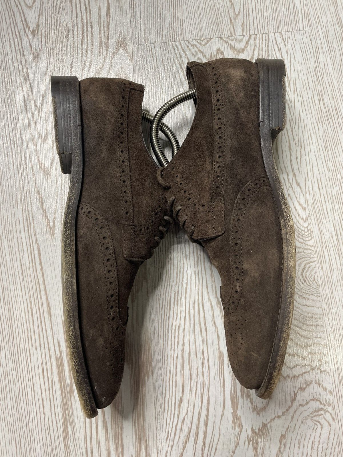 Tod's Tod’s men’s brown suede leather brogue shoes Size US 7.5 / EU 40-41 - 7 Thumbnail