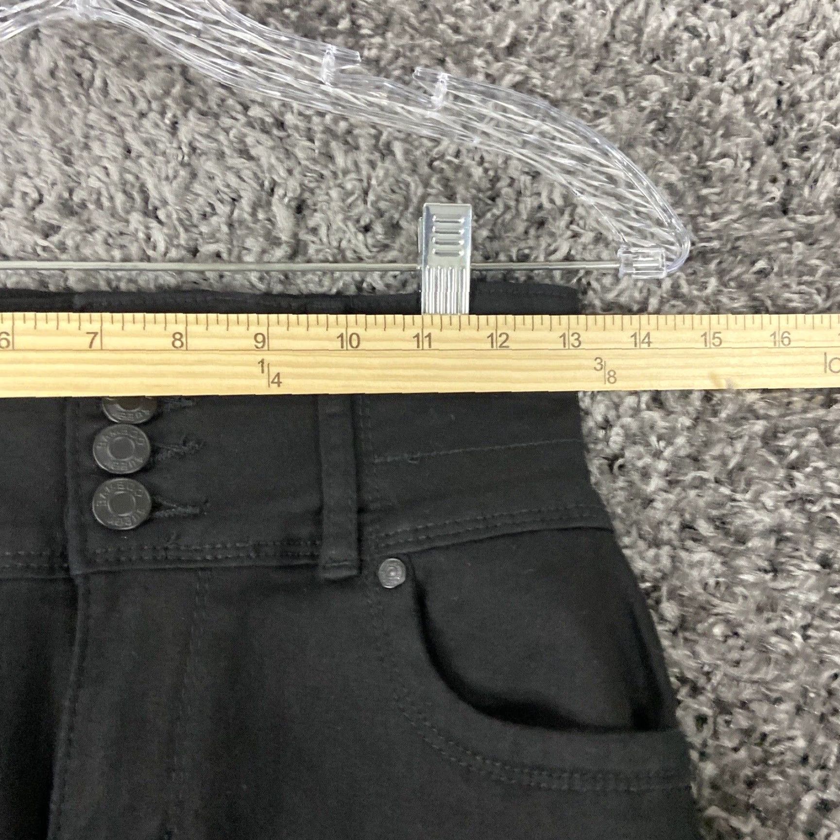 Vintage BAMBOO Black Skinny Jeans Regular Size 5 Womens Size 27" / US 4 / IT 40 - 5 Thumbnail