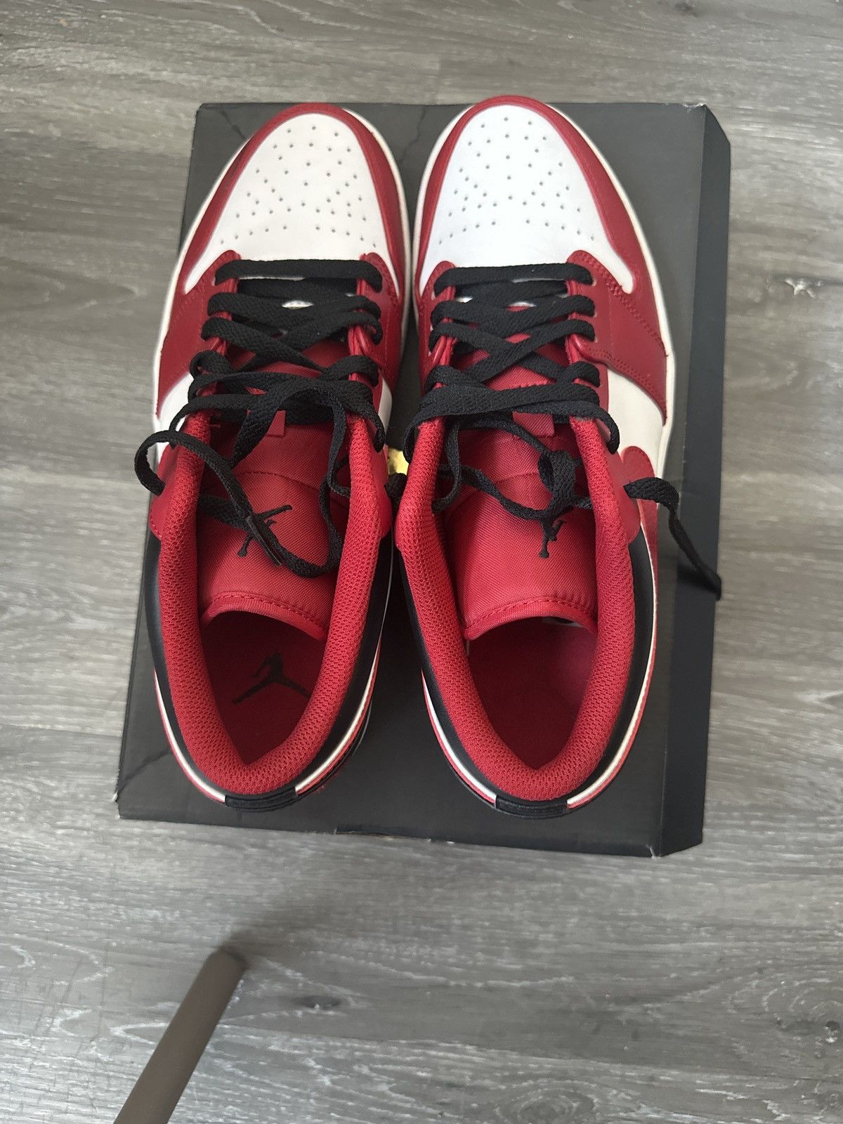Jordan Brand Air jordan 1 low Red black Size US 11 / EU 44 - 5 Thumbnail