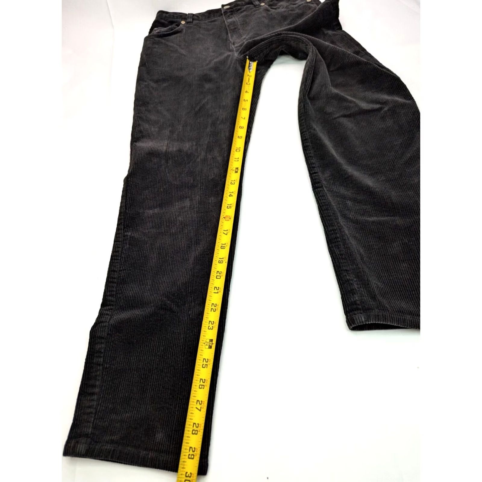 Jones New York Jones New York Sport Women's Chino Pants Black 10 Regular Mid Rise 30x30 Corduroy Stretch Size 32" / US 10 / IT 46 - 3 Thumbnail