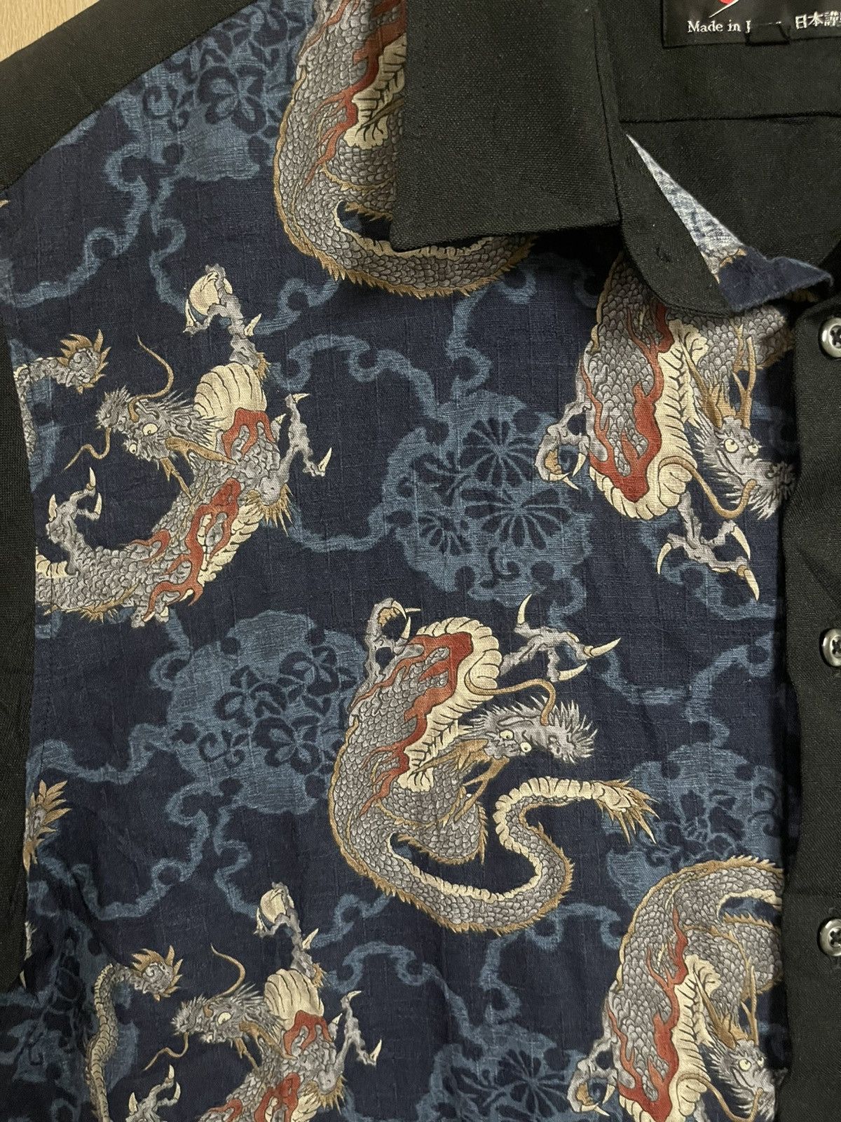 Japanese Brand Vintage Yakuza Shirt XL Made in Japan Dragon Gangster Rare Size US XL / EU 56 / 4 - 6 Thumbnail