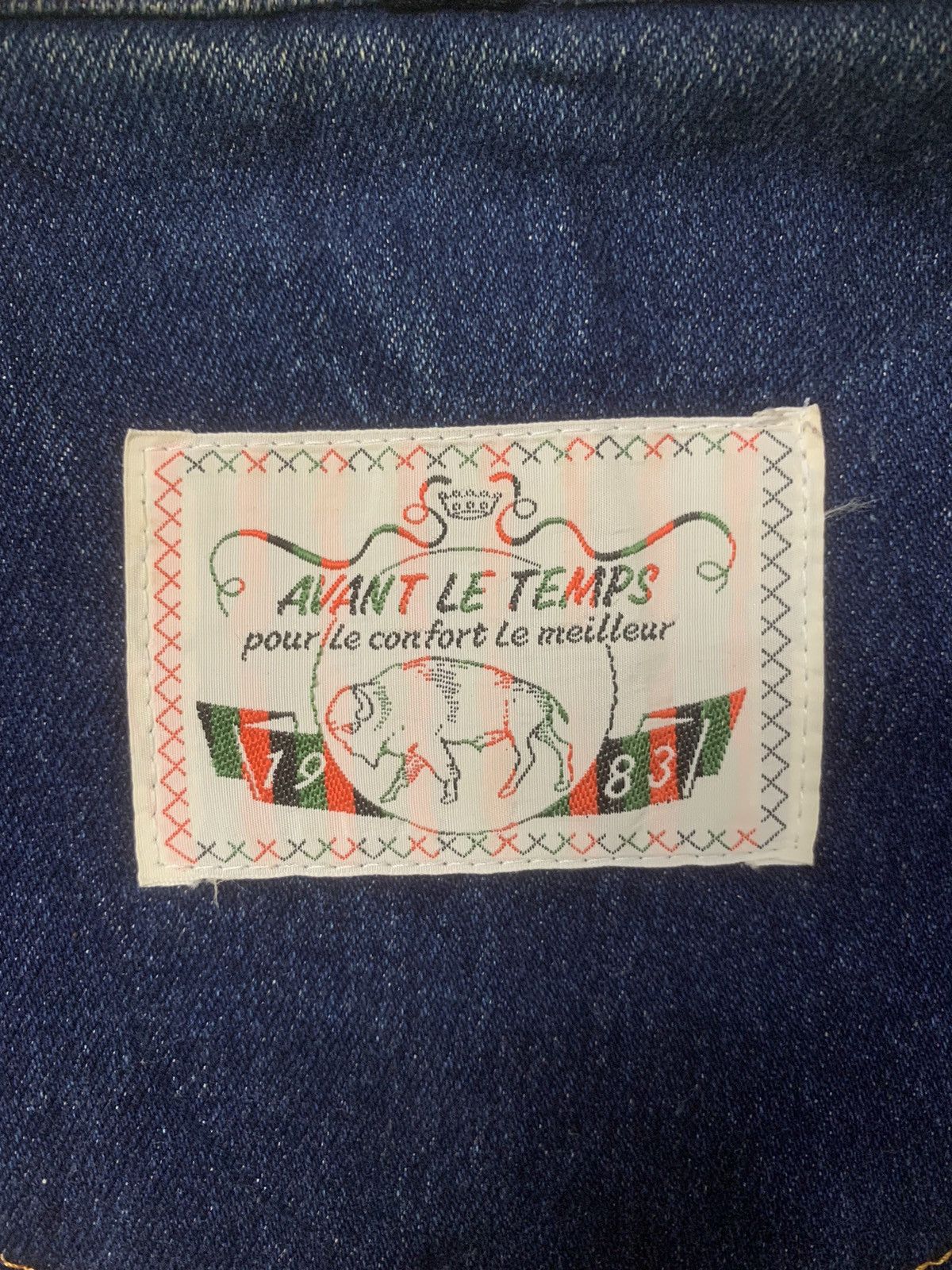 Designer × Japanese Brand Rare Design Vintage Avant Le Temps Denim Jackets Size XXL / US 16-18 / IT 52-54 - 5 Thumbnail