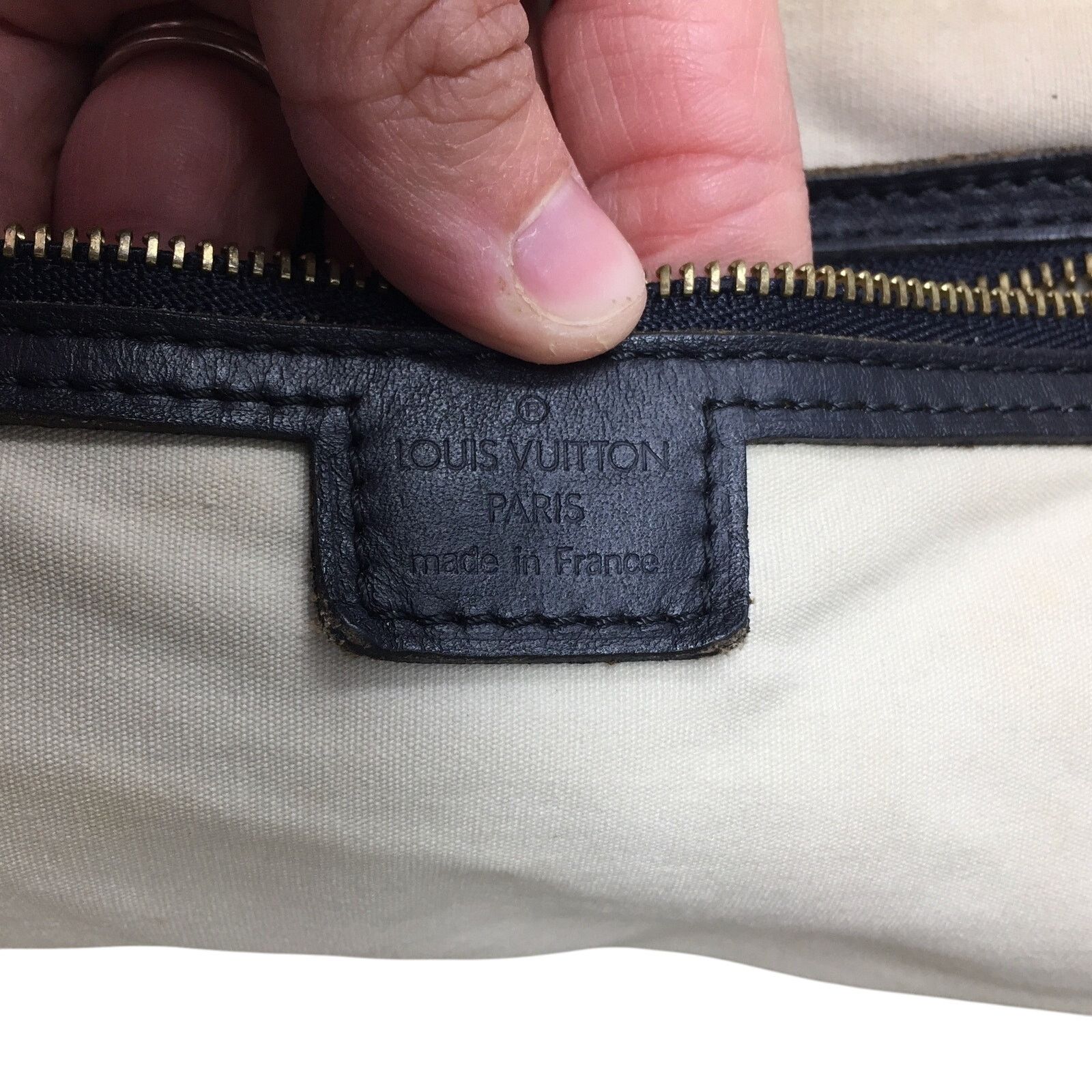 Louis Vuitton Louis‎ Vuitton Navy Monogram Mini Lin Josephine GM Satchel Size ONE SIZE - 8 Thumbnail